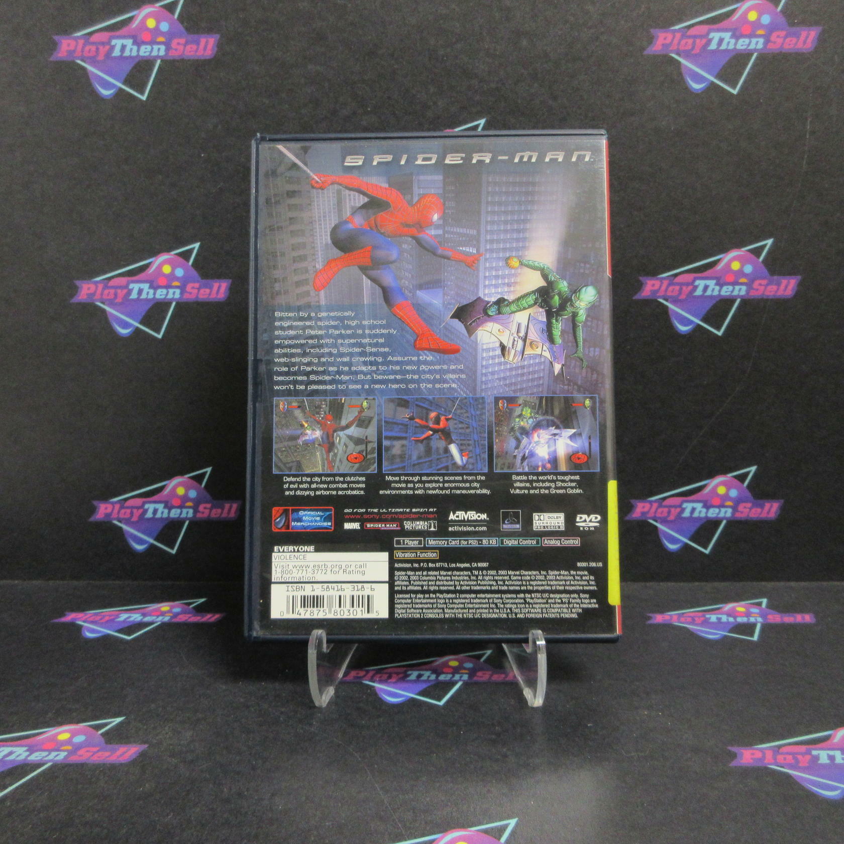 Spider-Man PS2 PlayStation 2 GH Complete - Very Good