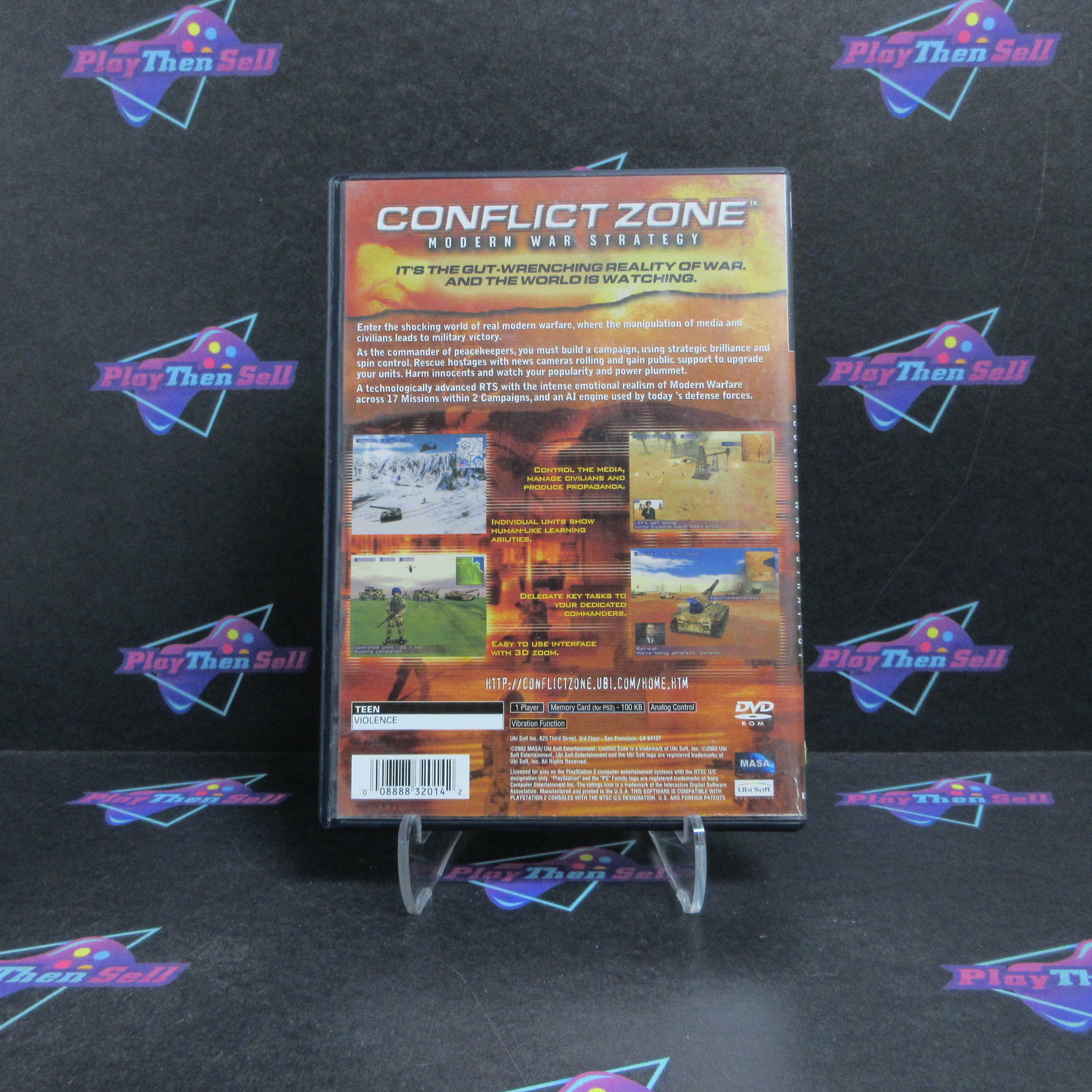 Conflict Zone Modern War Strategy PS2 PlayStation 2 + Reg Complete - Very Good