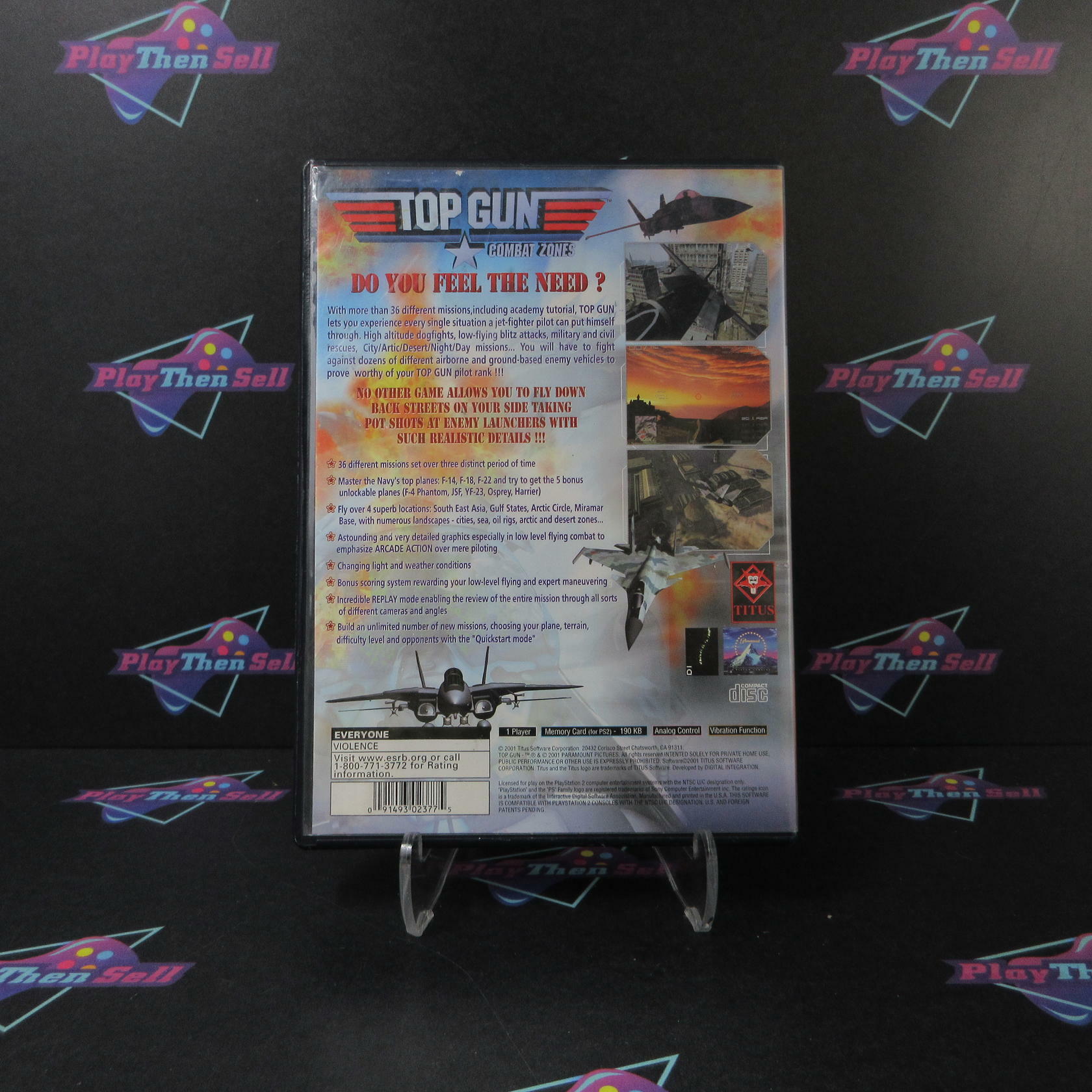 Top Gun PS2 PlayStation 2 Complete - Very Good