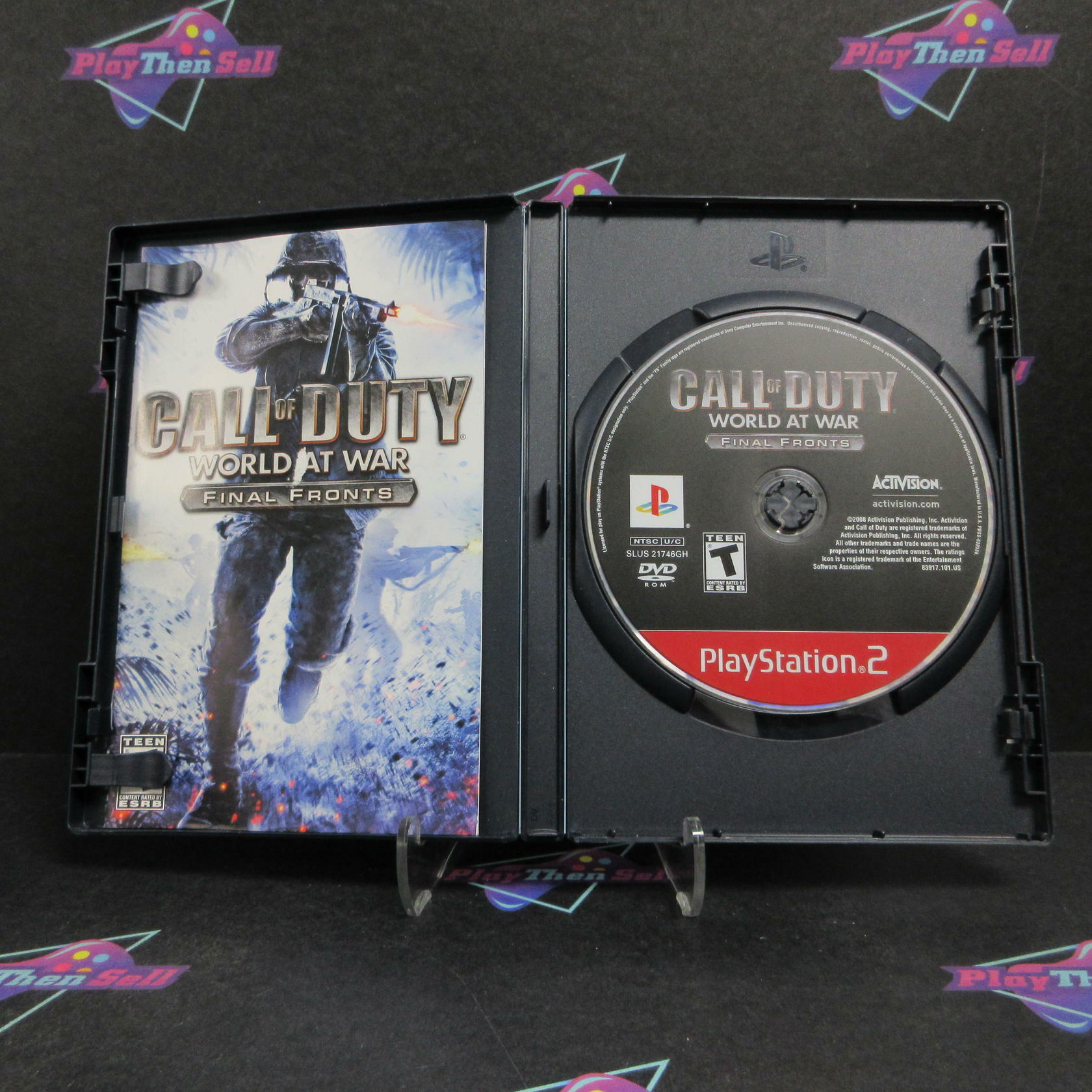 Call of Duty World at War Final Fronts PS2 PlayStation 2 GH CIB - Very Good