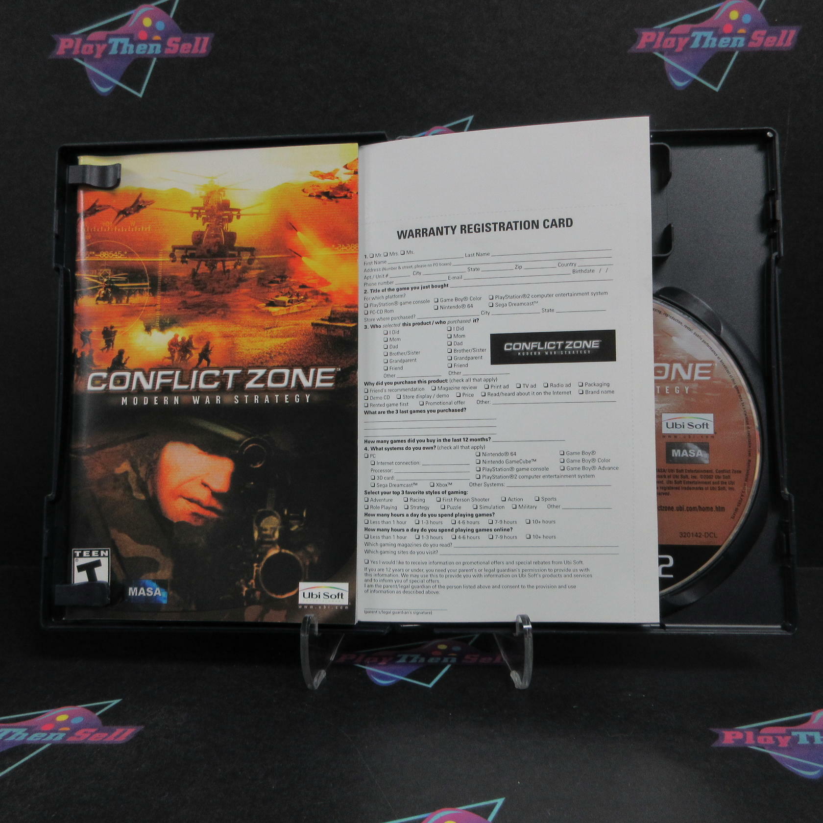Conflict Zone Modern War Strategy PS2 PlayStation 2 + Reg Complete - Very Good