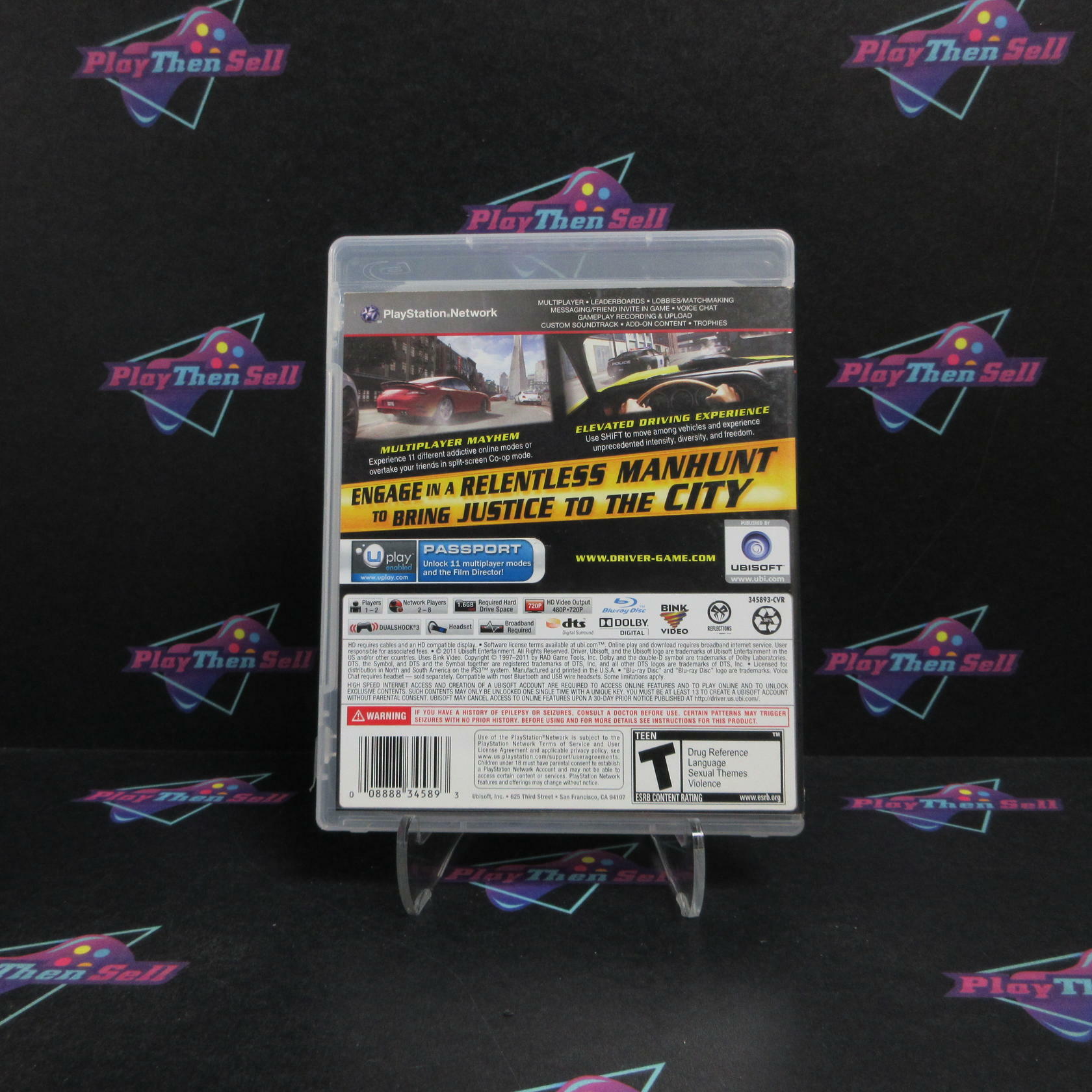 Driver San Francisco PS3 PlayStation 3 Complete - Very Good