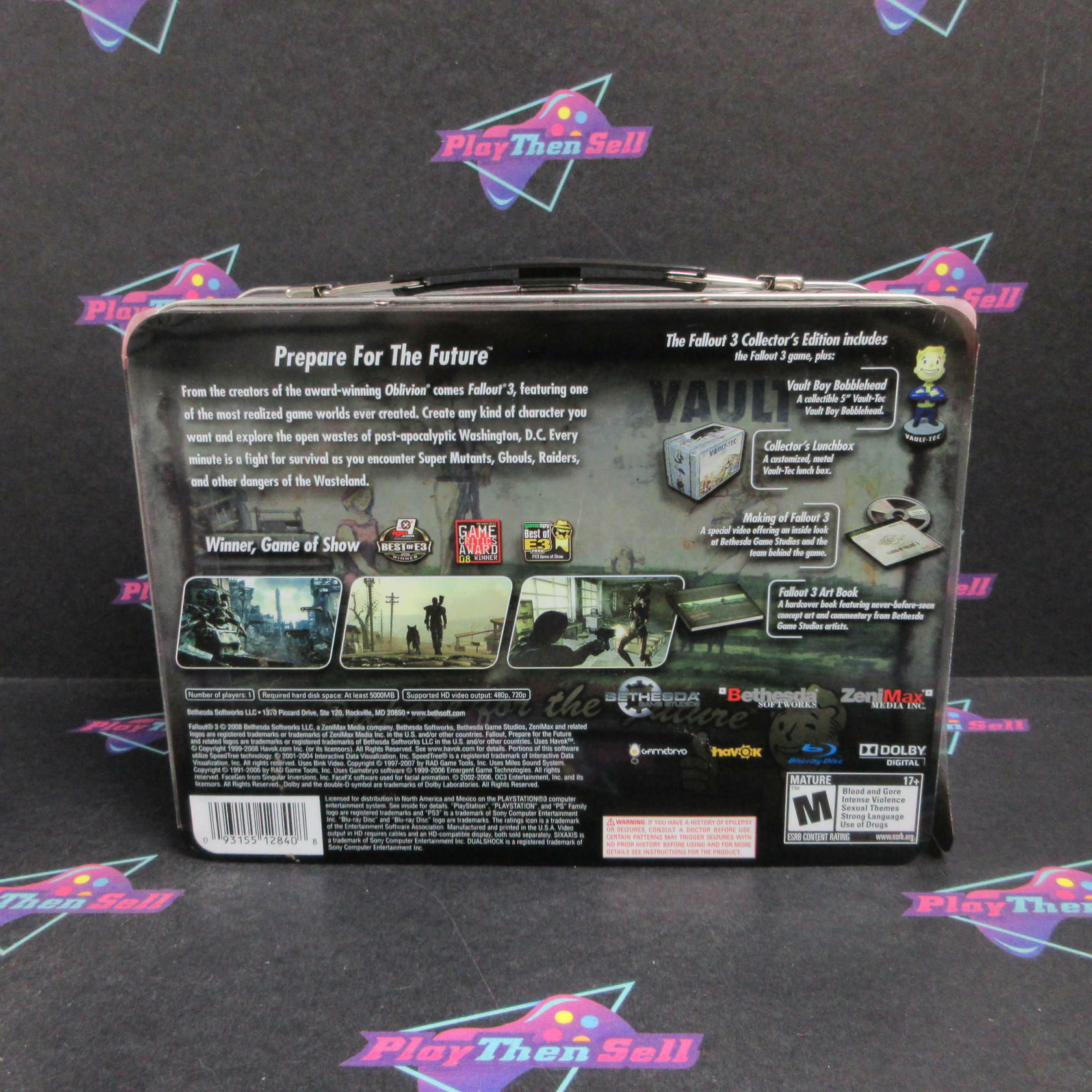 Fallout 3 Collector's Edition PS3 PlayStation 3 No Bobblehead - Excellent