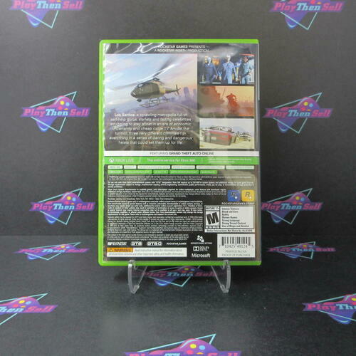 Grand Theft Auto V Best Seller Xbox 360 + Map Complete - Excellent