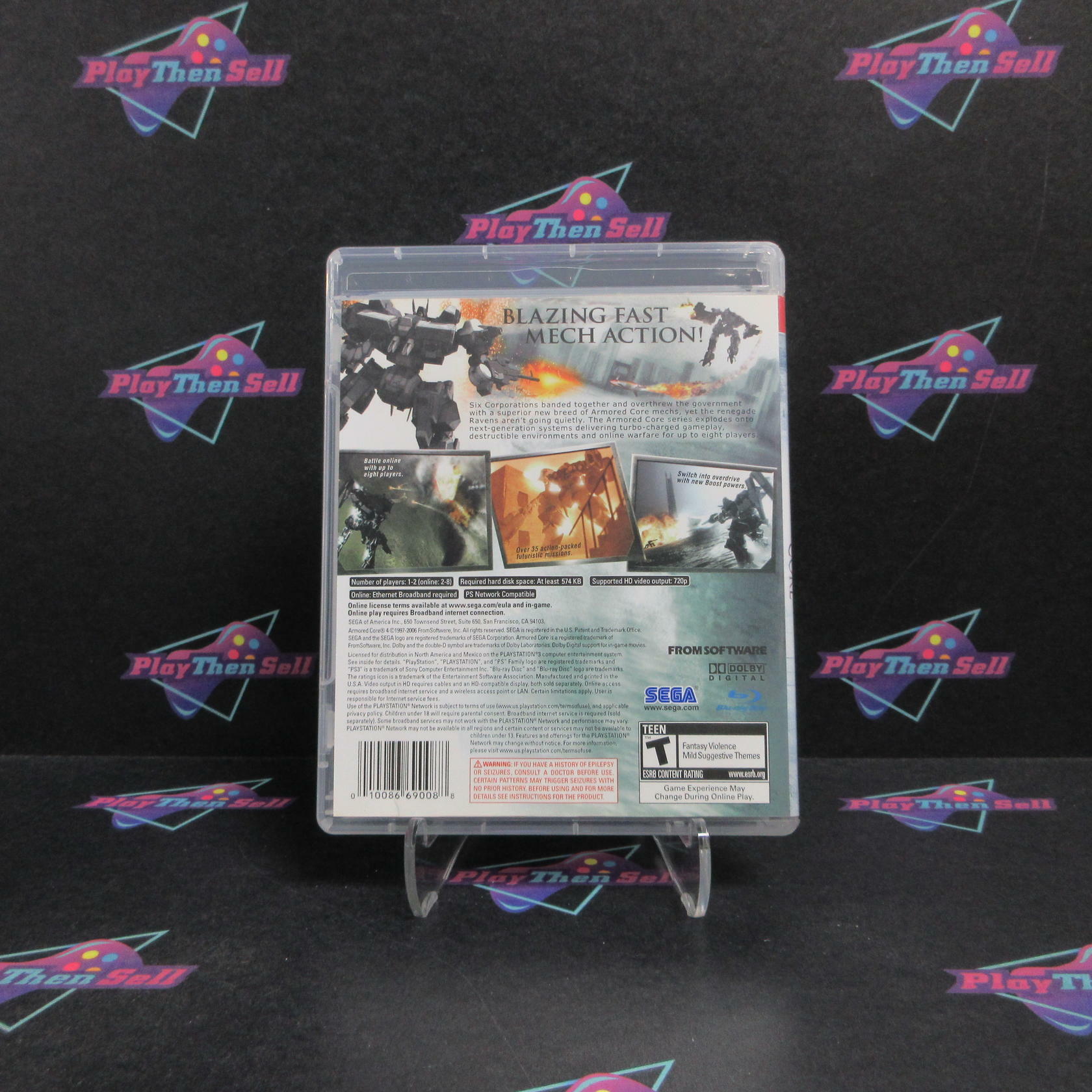 Armored Core 4 PS3 PlayStation 3 Complete - Excellent