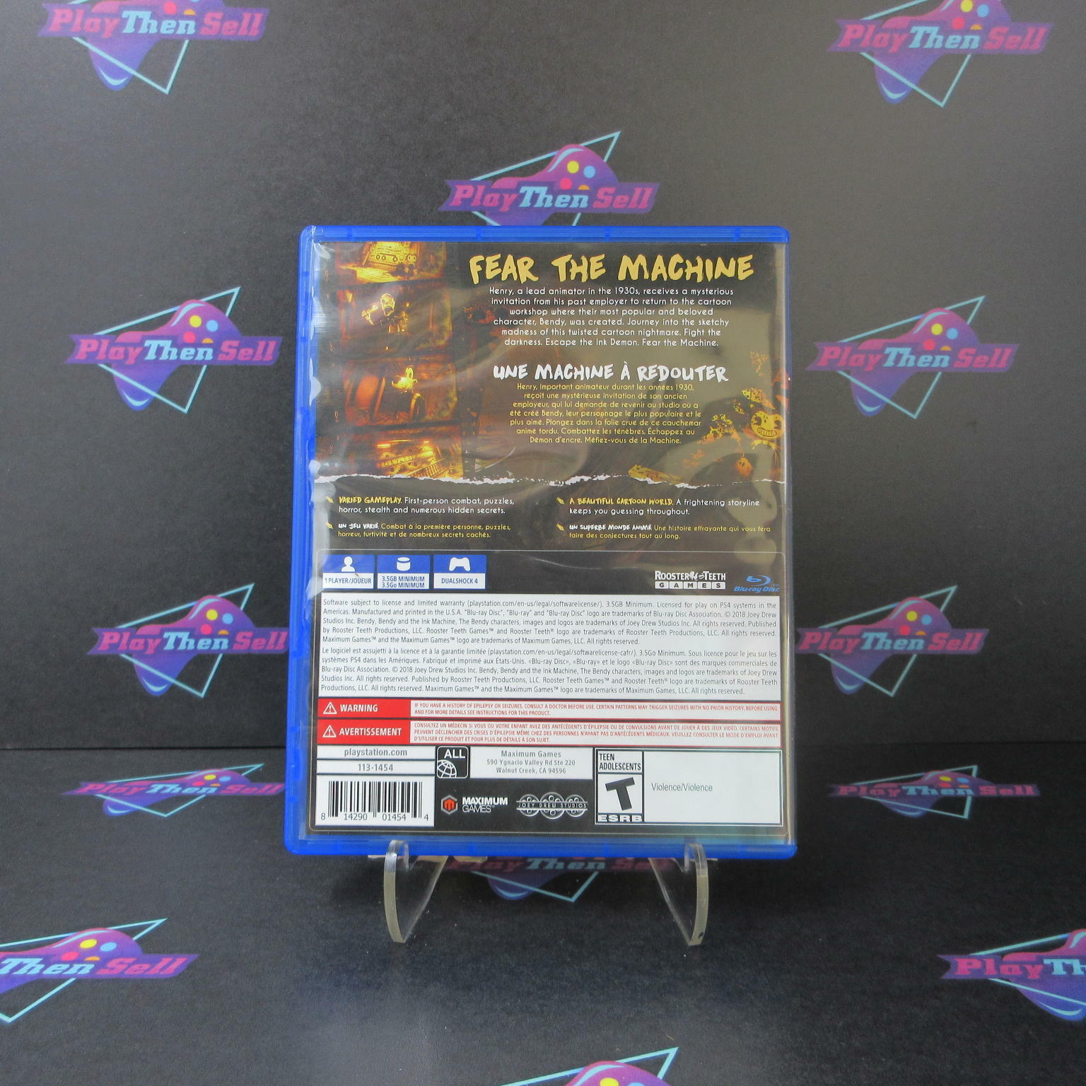 Bendy and the Ink Machine PS4 PlayStation 4 Complete - Refurbished