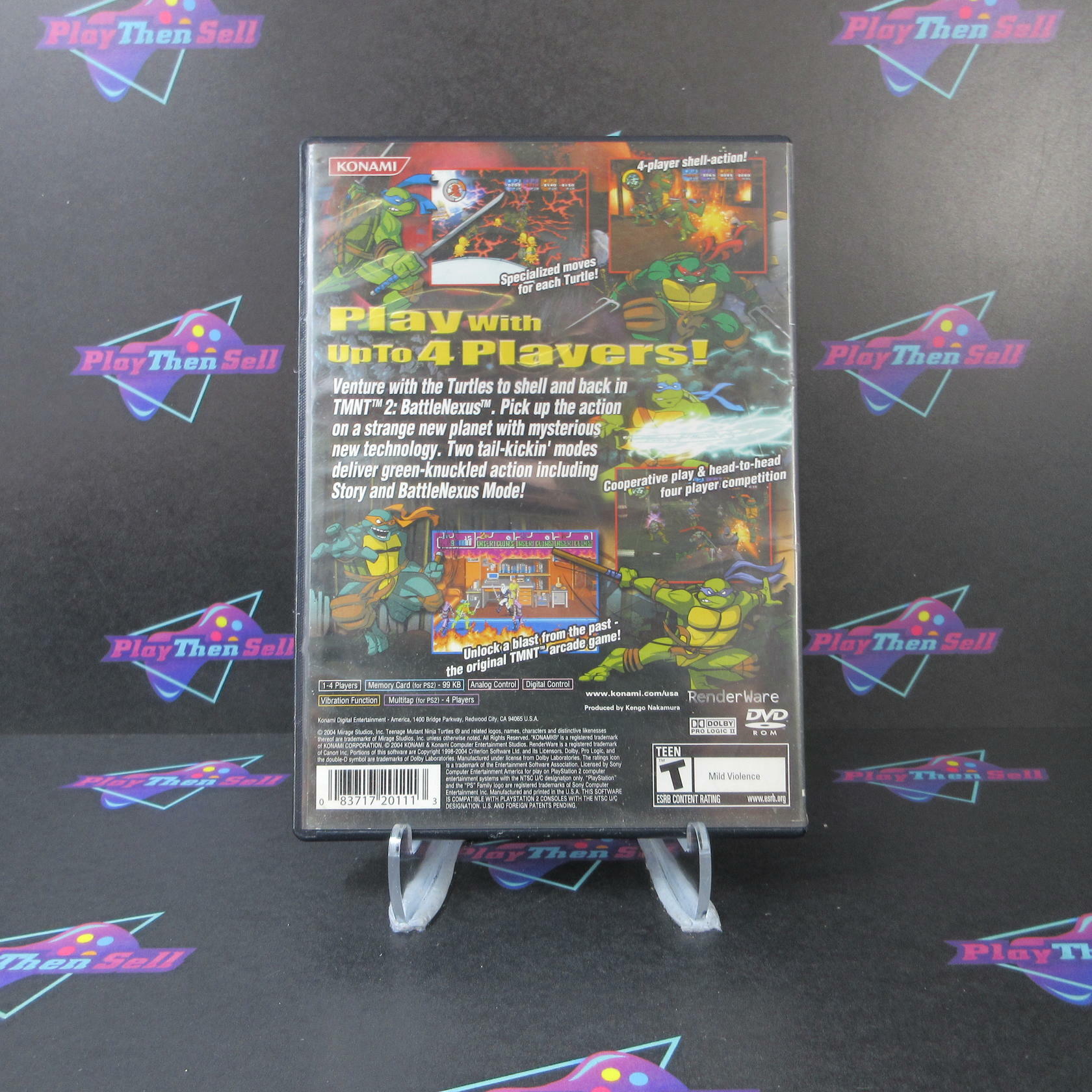 Teenage Mutant Ninja Turtles 2 Battle Nexus PS2 PlayStation 2 - Very Good