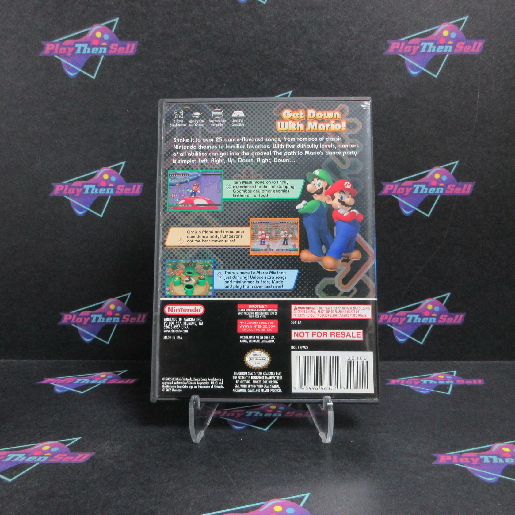 Dance Dance Revolution Mario Mix Nintendo GameCube Complete - Refurbished