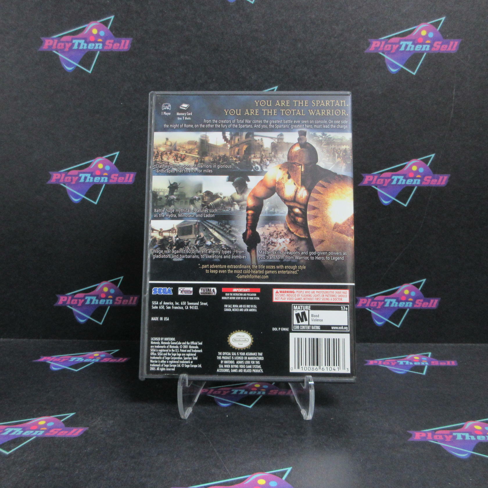 Spartan Total Warrior Nintendo GameCube Complete - Refurbished