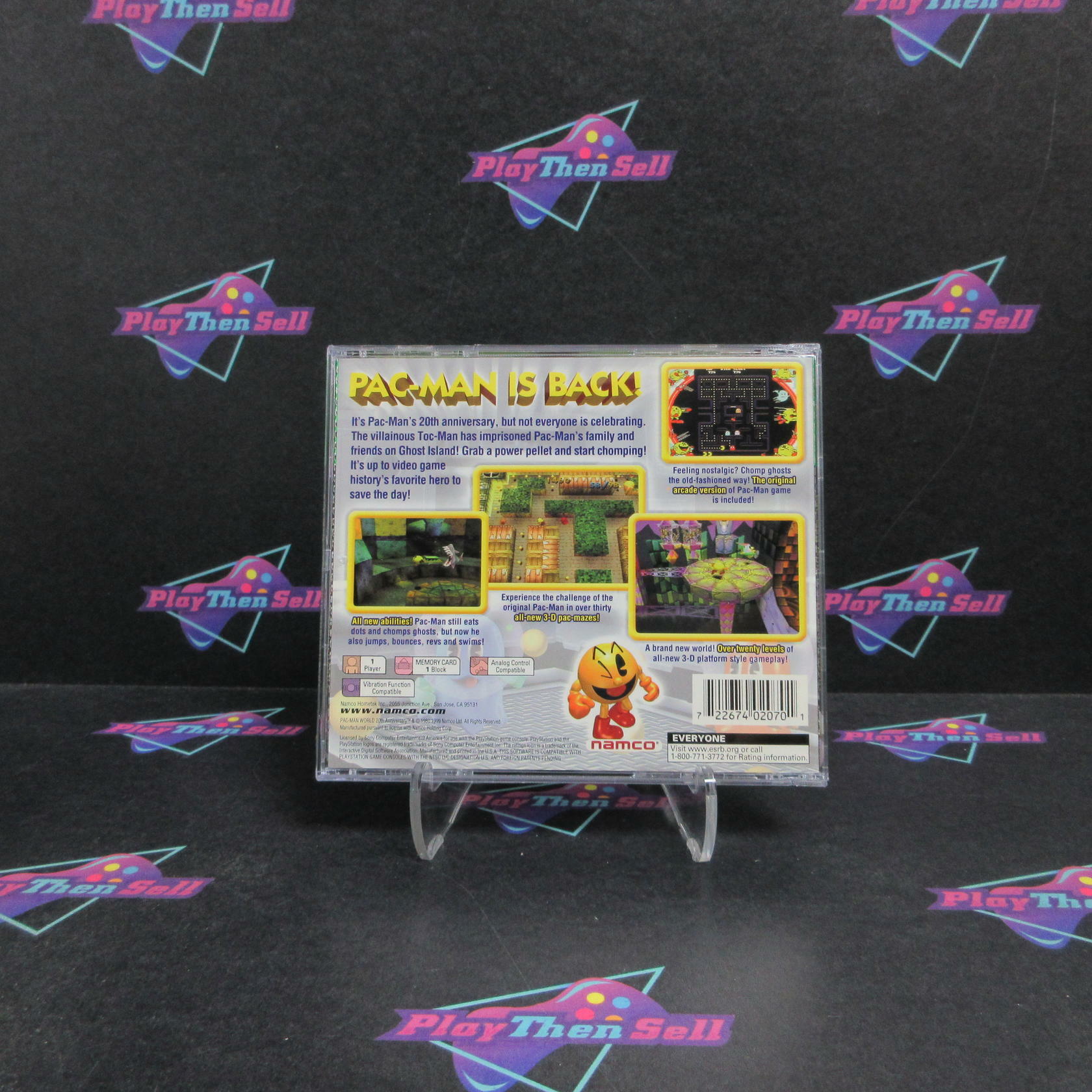 Pac-Man World PS1 PlayStation 1 GH + Reg Card Complete - Very Good