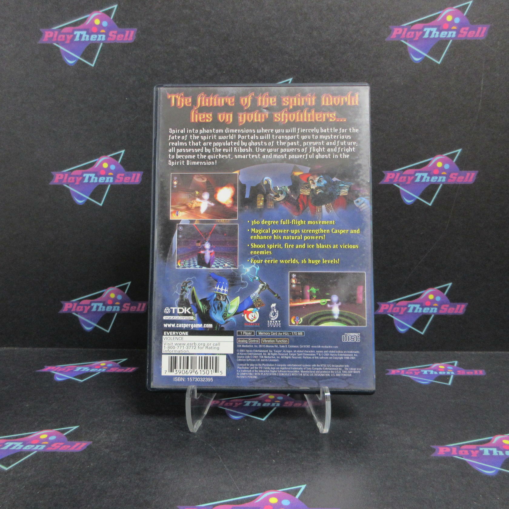 Casper Spirit Dimensions PS2 PlayStation 2 + Reg Card Complete - Very Good