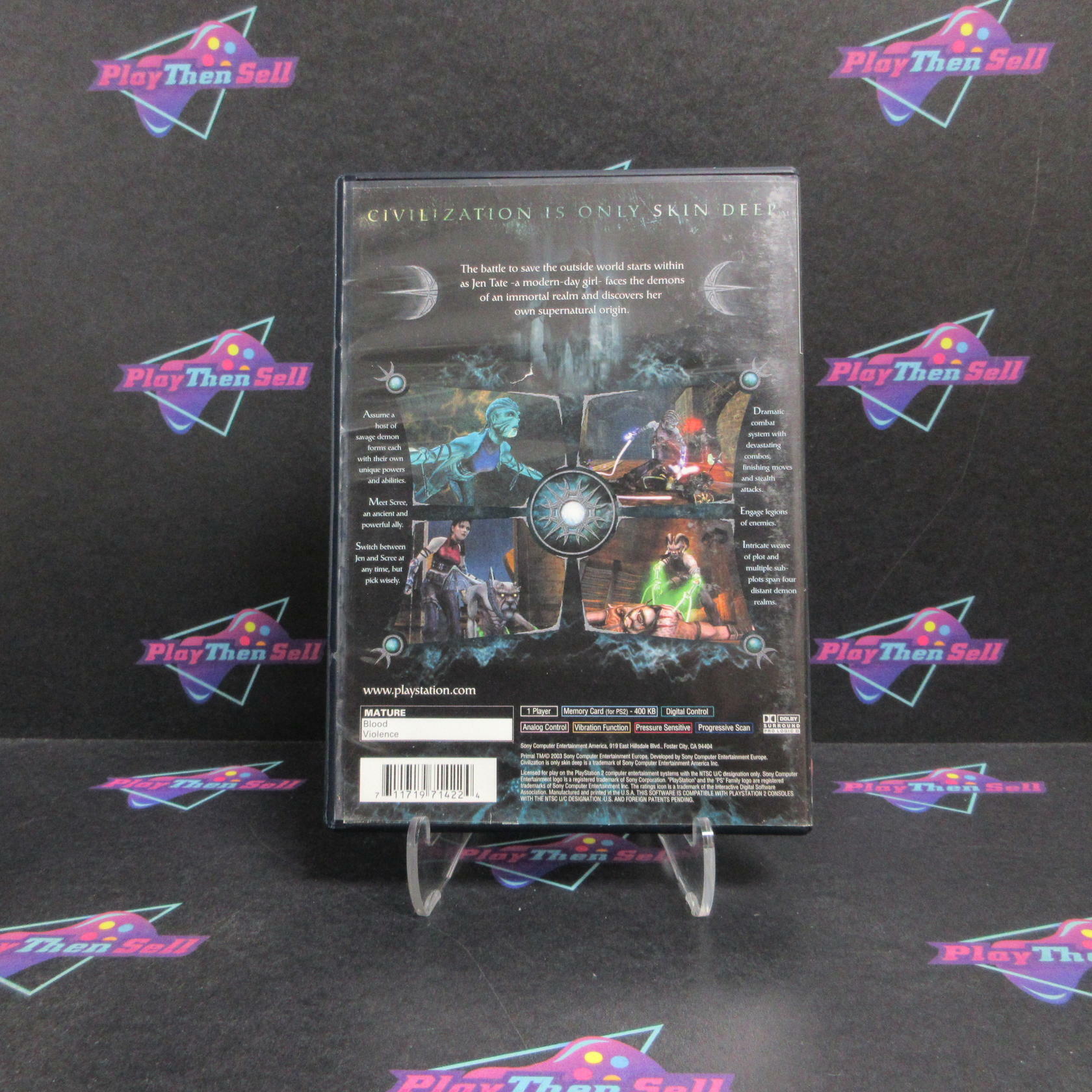 Primal PS2 PlayStation 2 Complete - Very Good