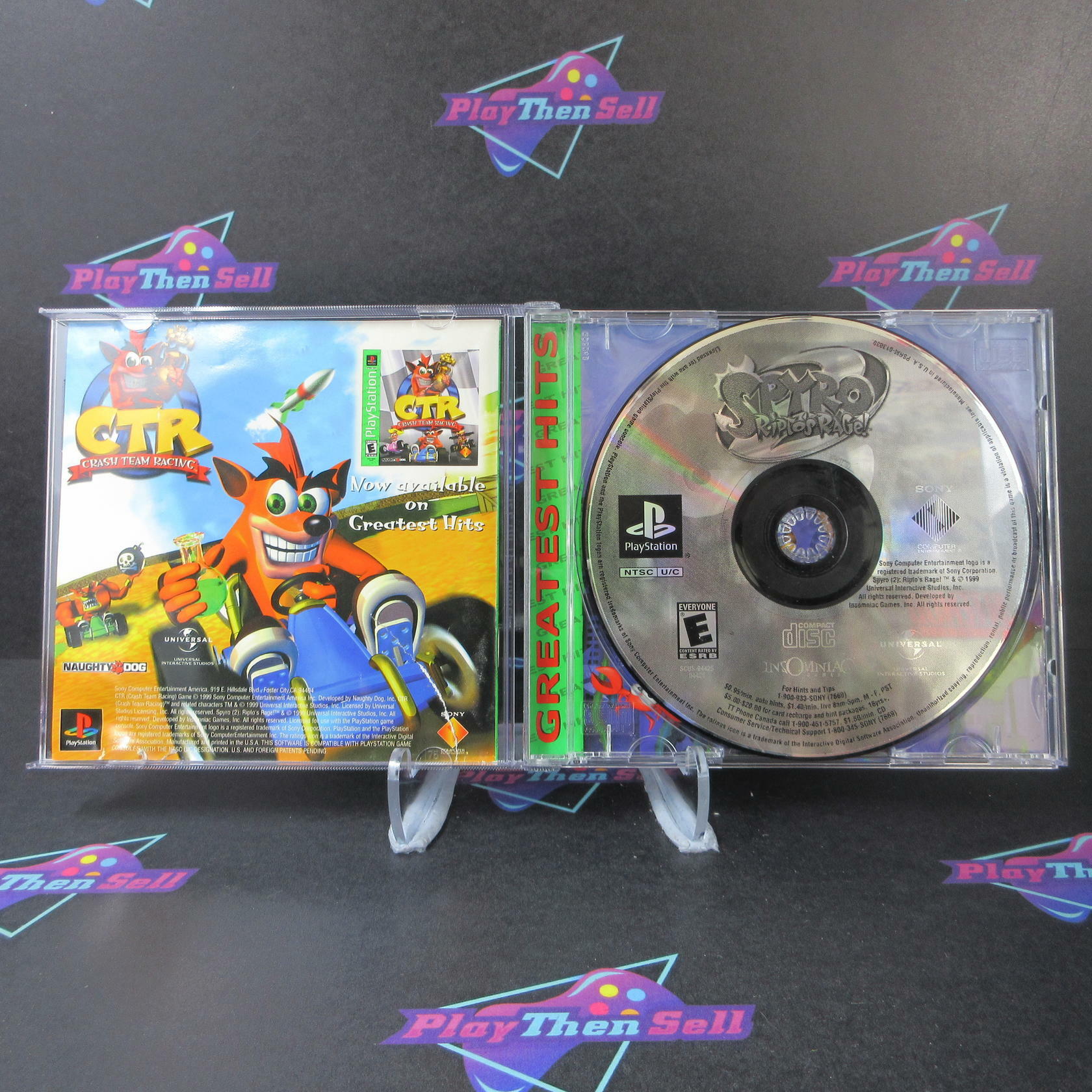 Spyro 2 Ripto's Rage PS1 PlayStation 1 GH Complete - Very Good