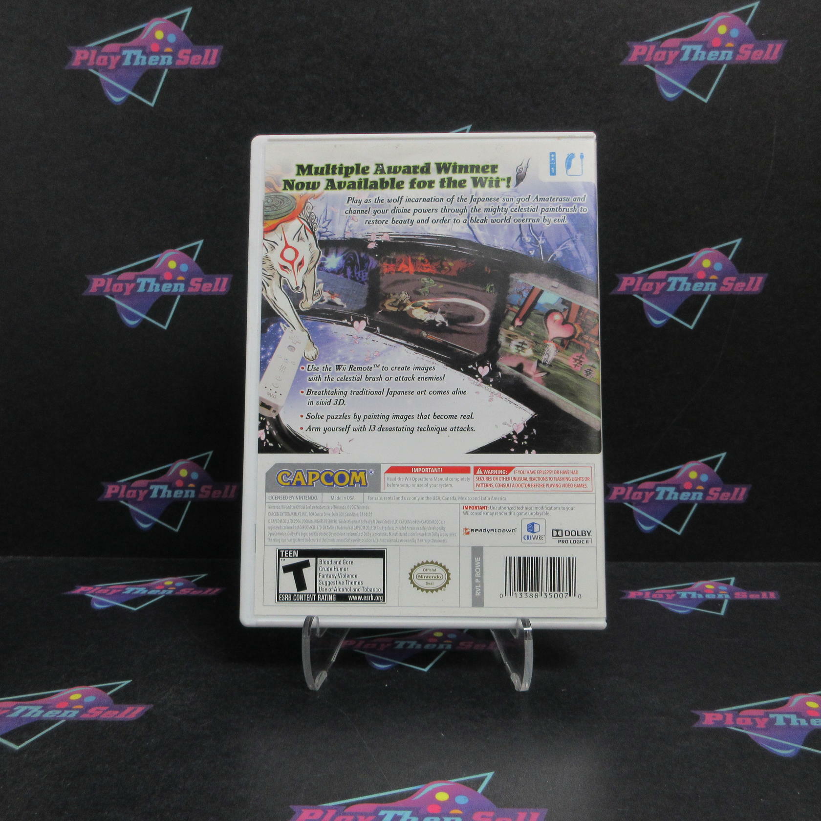 Okami Nintendo Wii Complete - Very Good