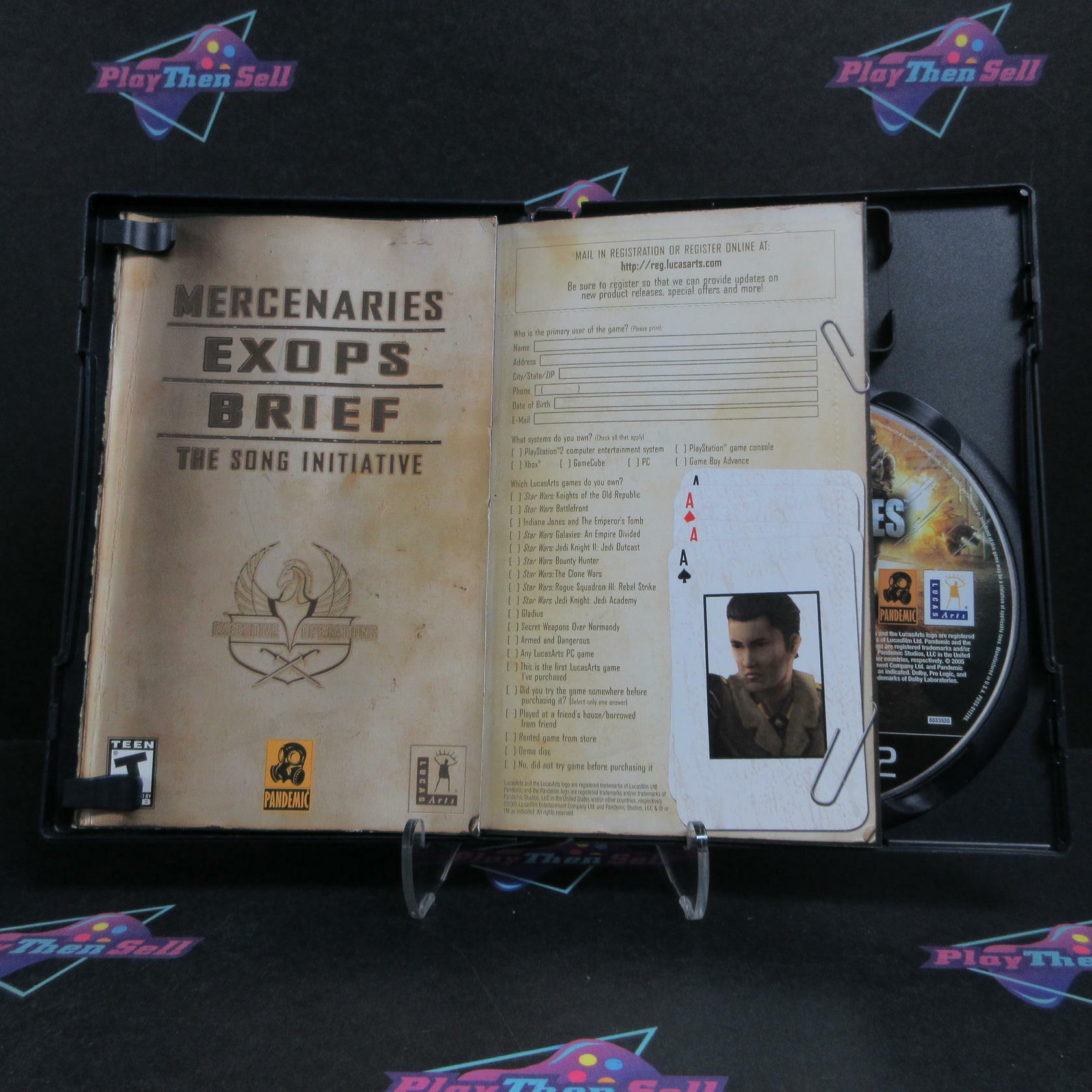 Mercenaries Playground of Destruction PS2 + Reg Card Complete - Very Good