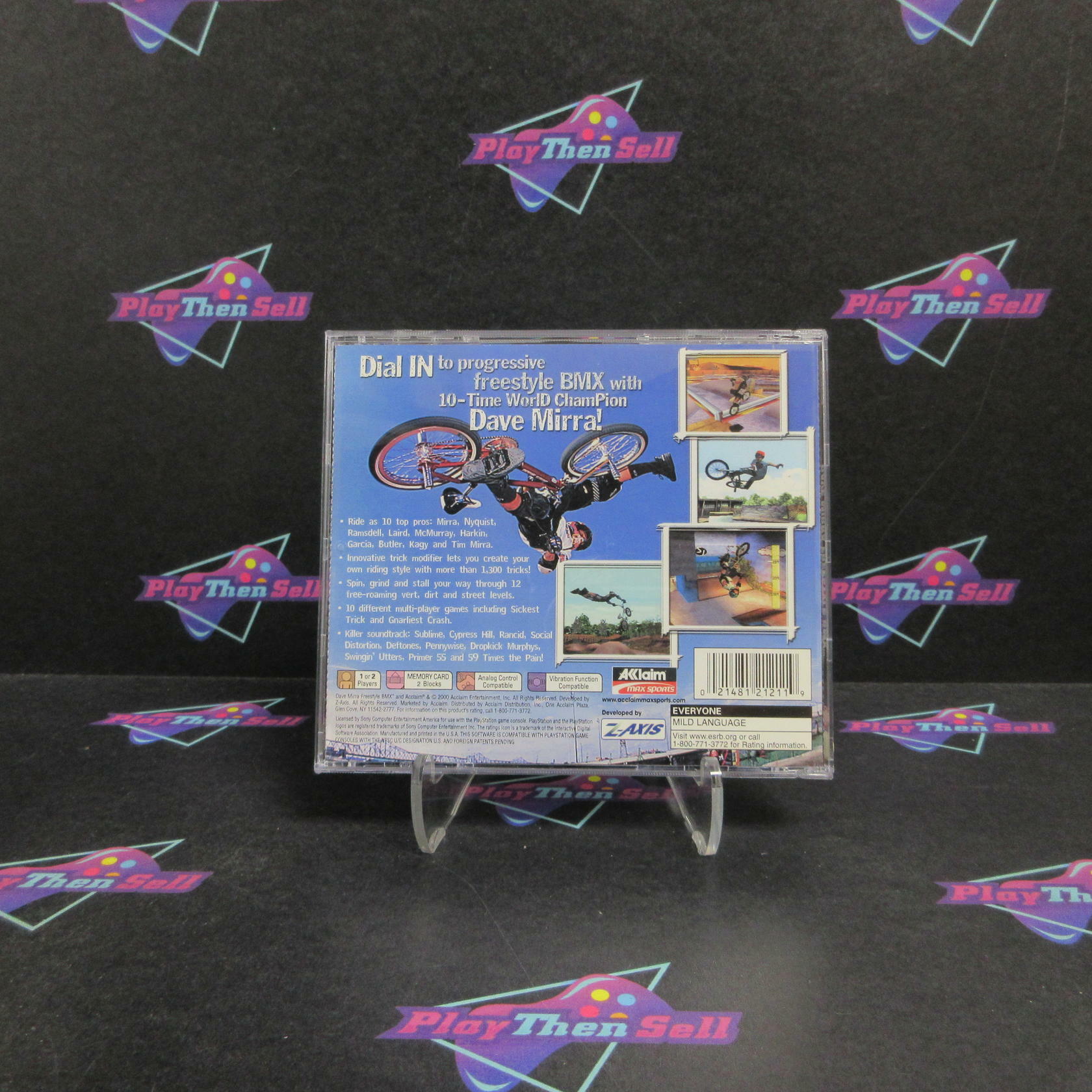 Dave Mirra Freestyle BMX PS1 PlayStation 1 + Reg Card Complete - Very Good