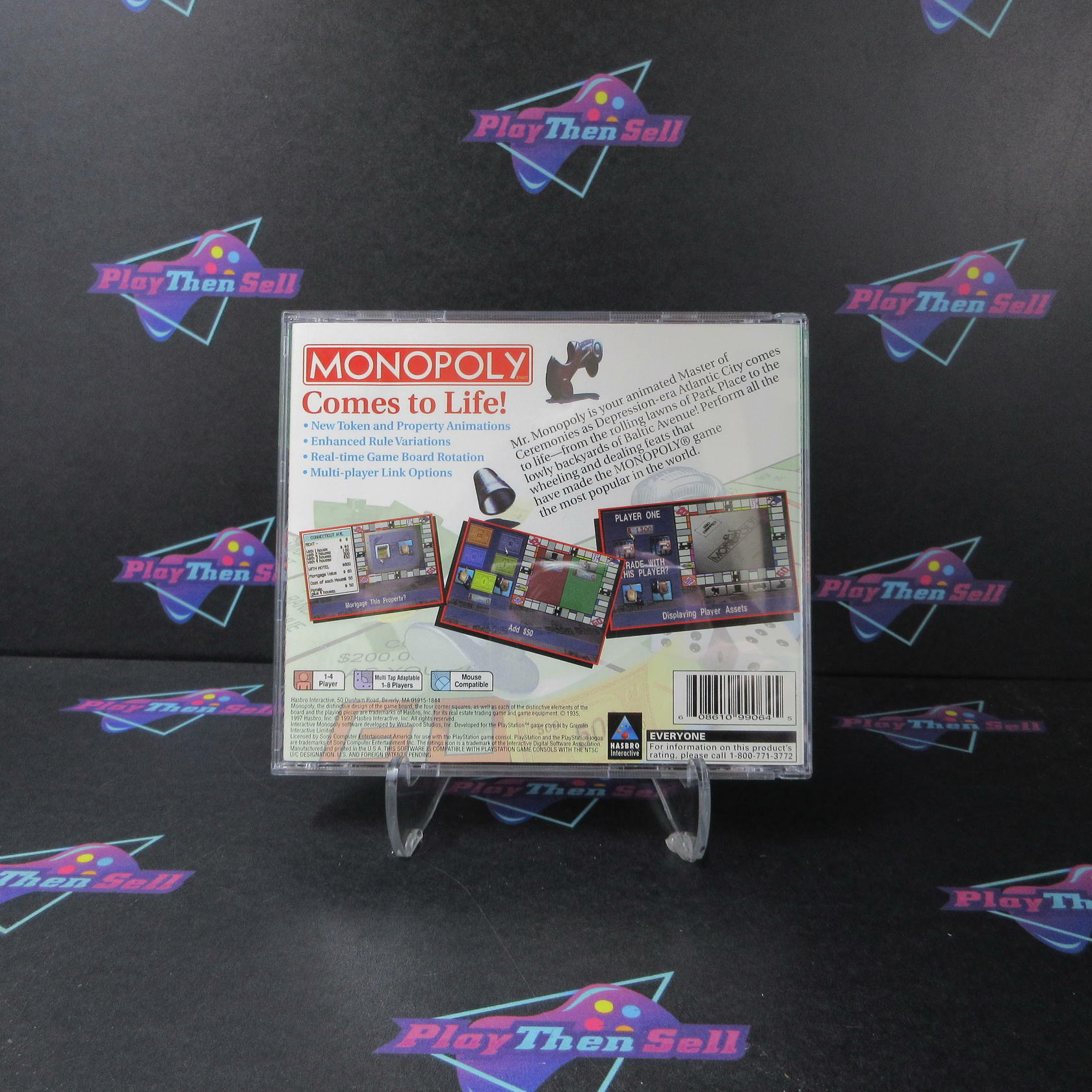 Monopoly PS1 PlayStation 1 GH Complete - Very Good