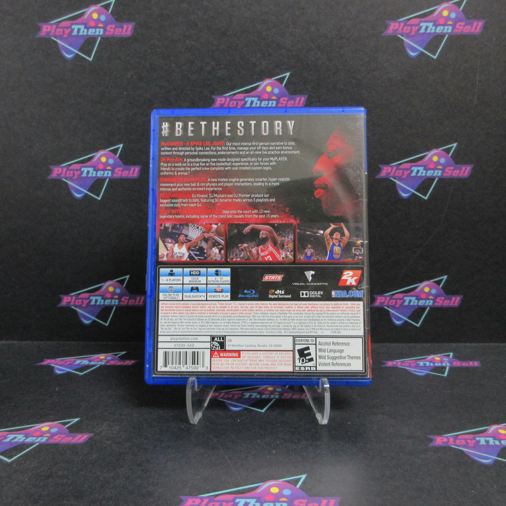 NBA 2K16 Anthony Davis PS4 PlayStation 4 Complete - Very Good