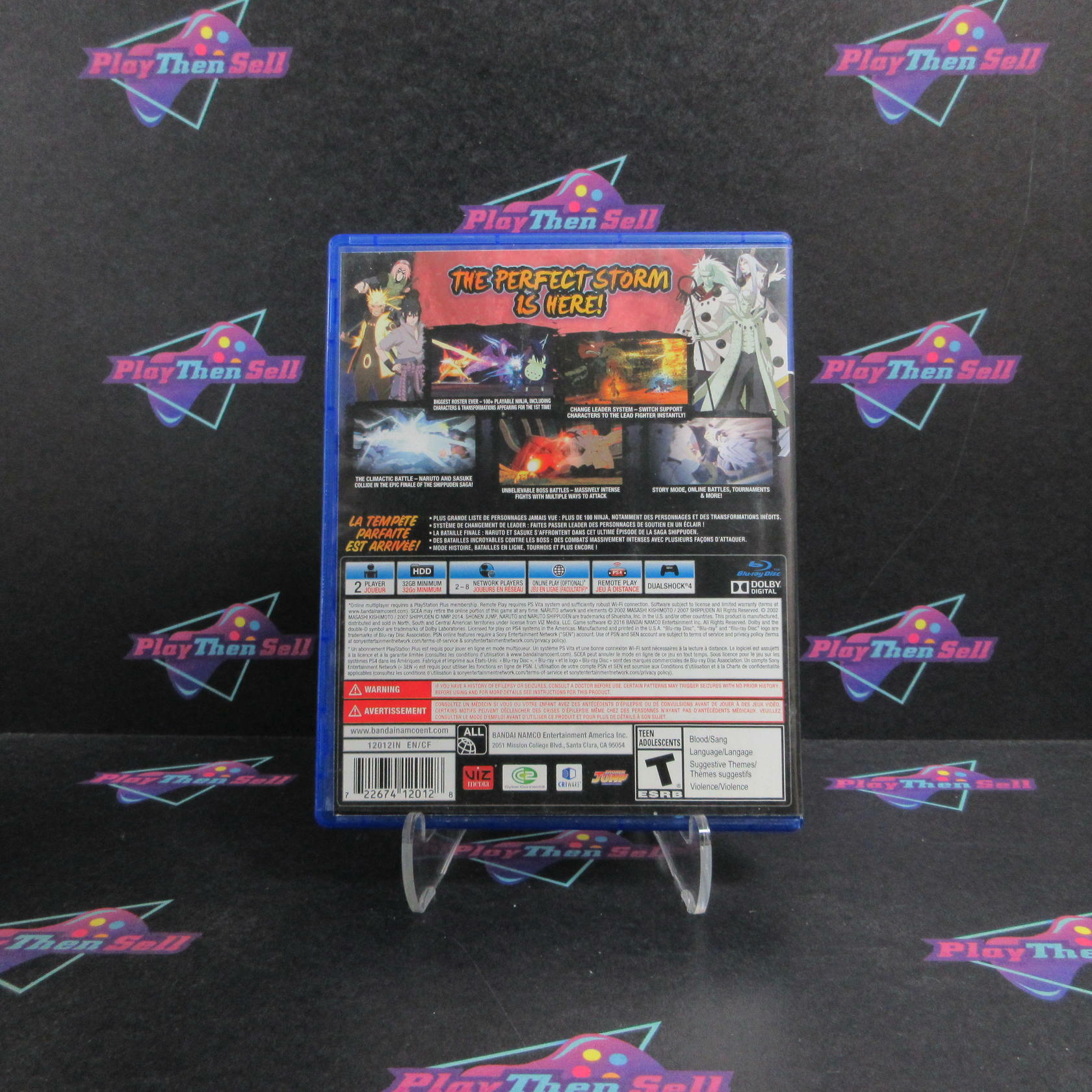 Naruto Shippuden Ultimate Ninja Storm 4 PS4 PlayStation 4 Complete - Very Good