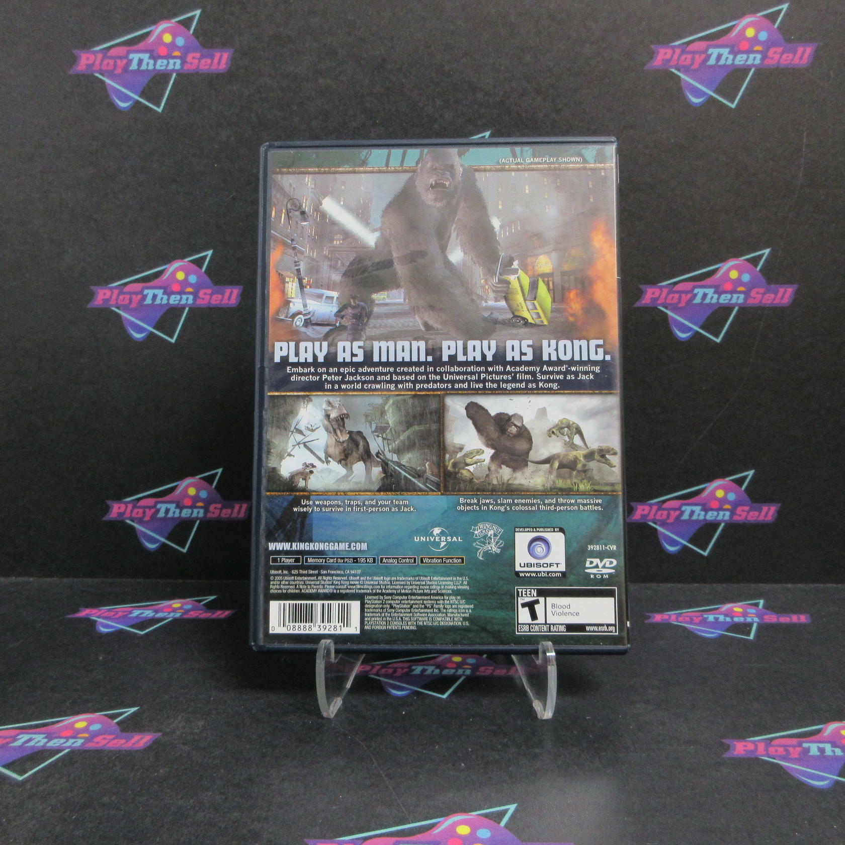 Peter Jackson's King Kong PS2 PlayStation 2 + Movie Ticket Complete - Refurbished