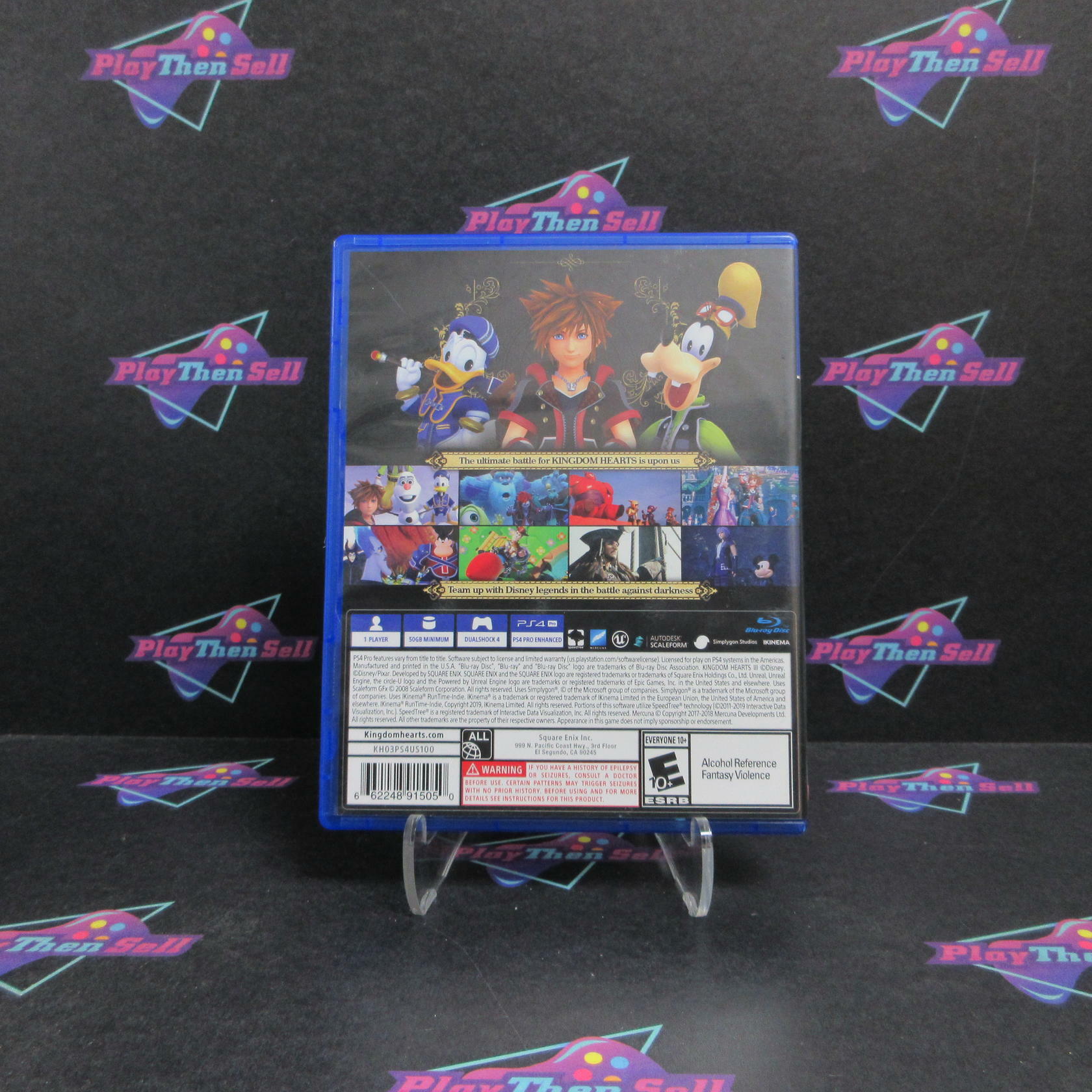 Kingdom Hearts III PS4 PlayStation 4 Complete - Very Good