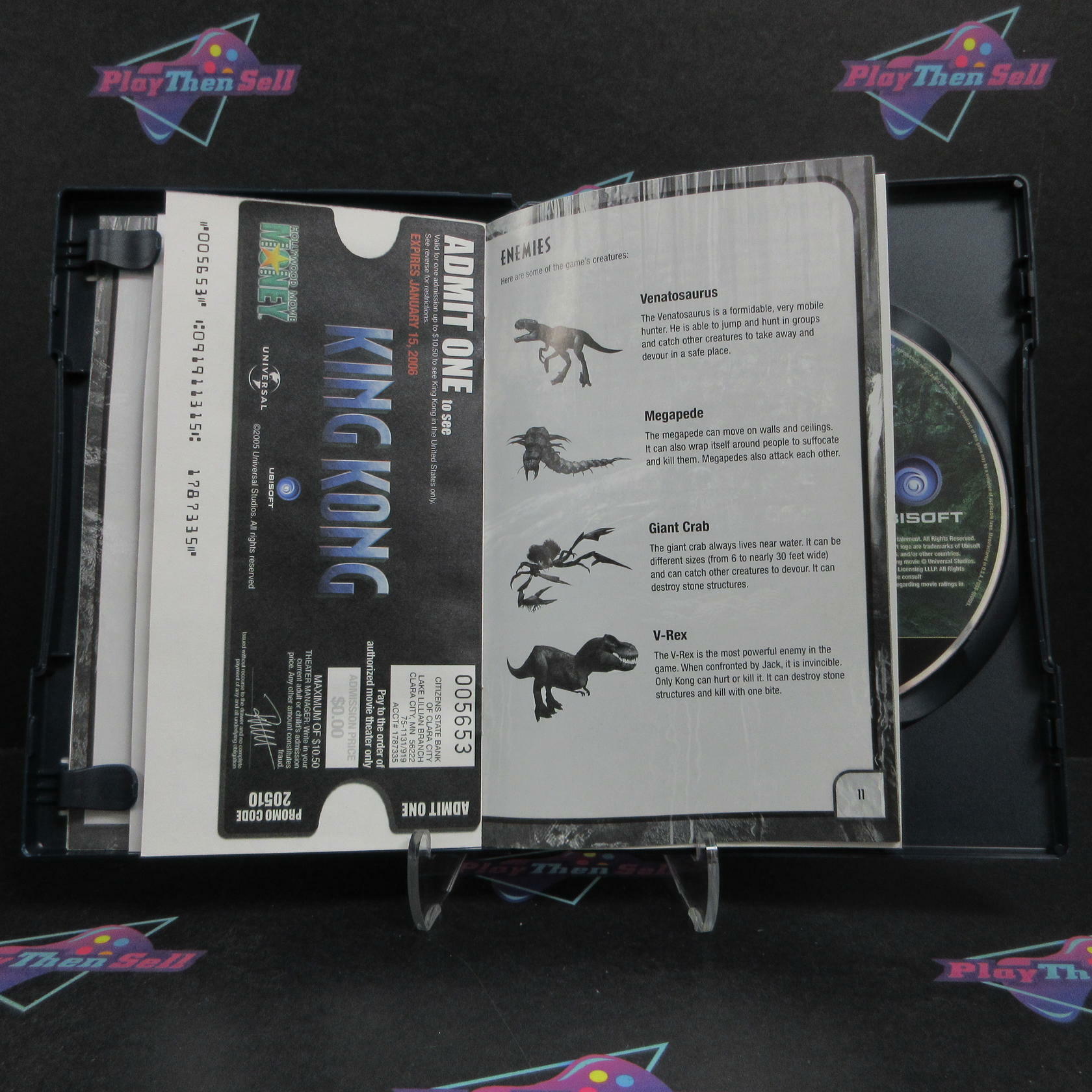 Peter Jackson's King Kong PS2 PlayStation 2 + Movie Ticket Complete - Refurbished