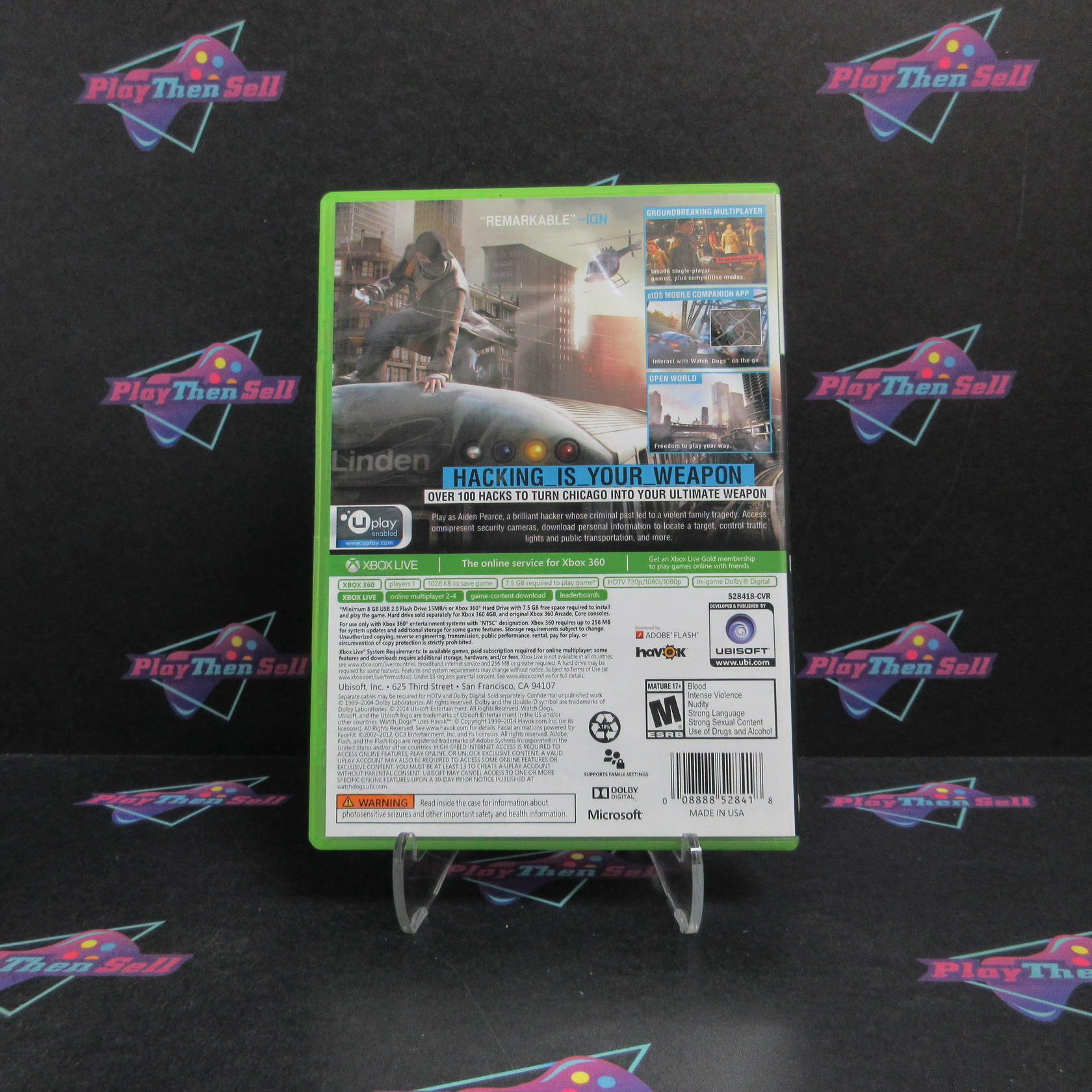 Watch Dogs Target Edition Xbox 360 Complete - Excellent