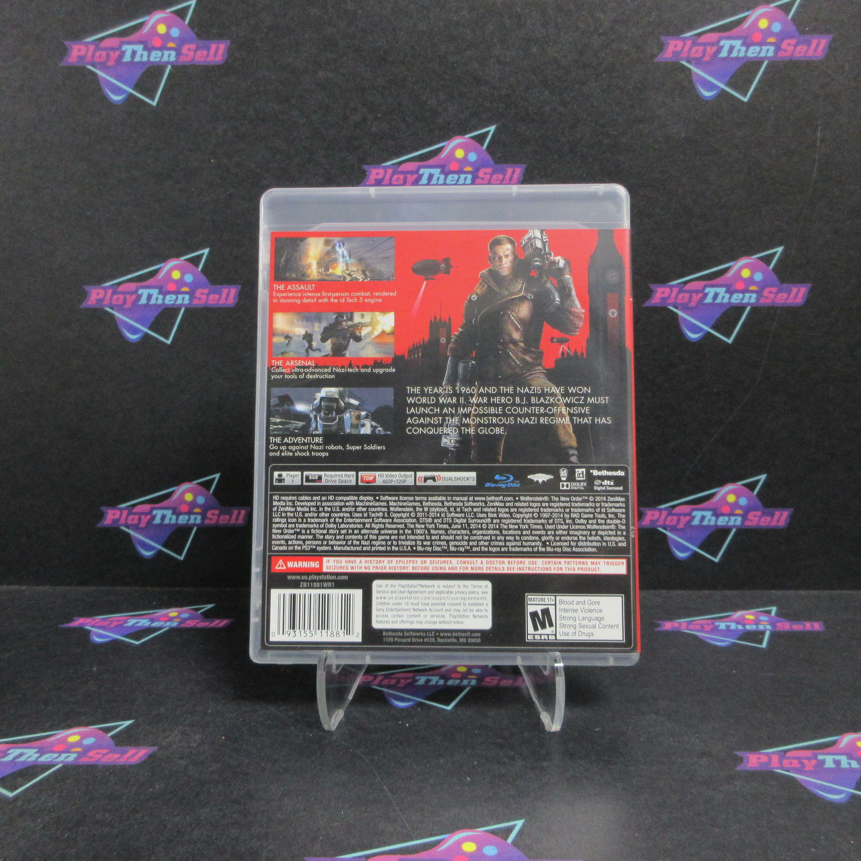 Wolfenstein The New Order PS3 PlayStation 3 - Very Good
