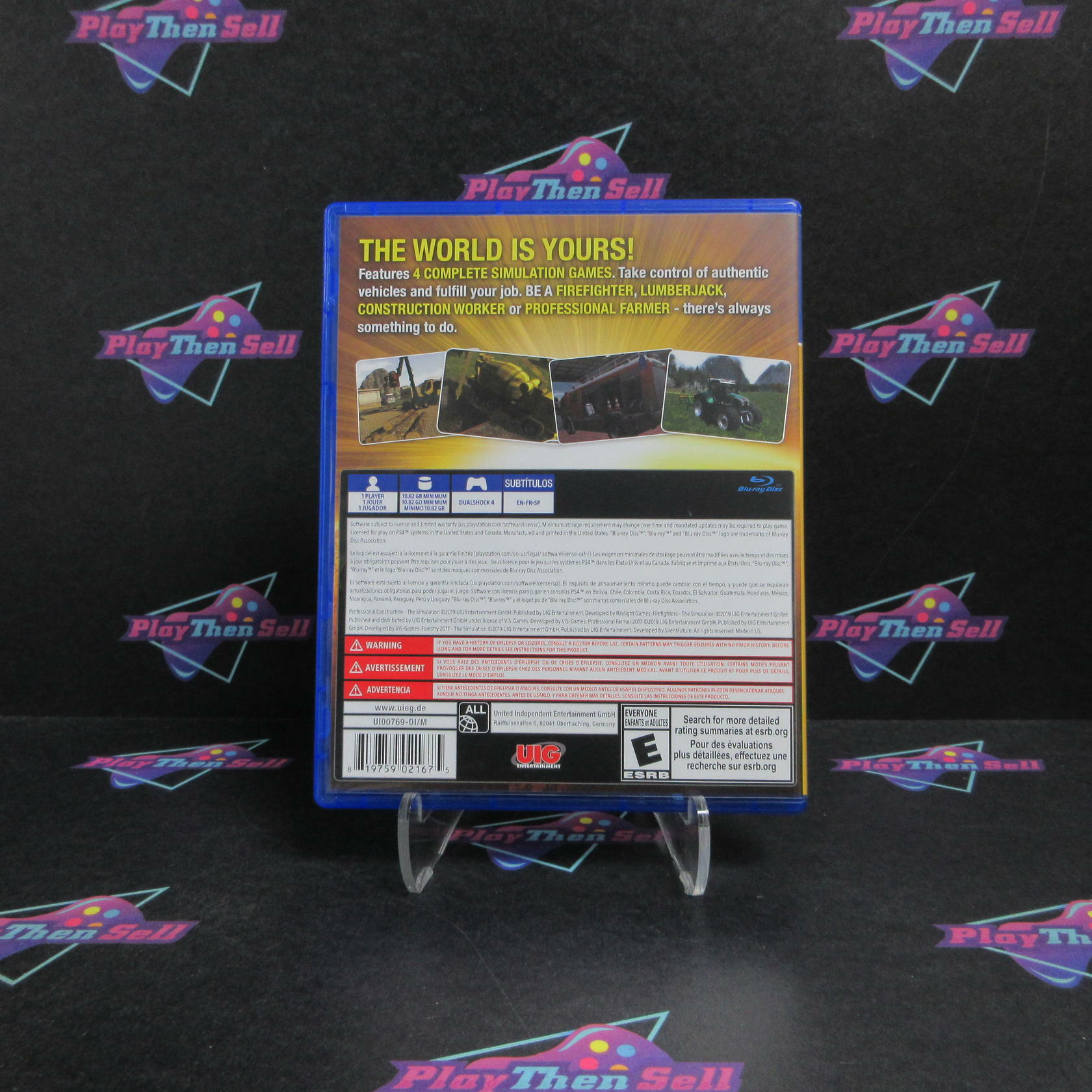 World of Simulators PS4 PlayStation 4 Complete - Refurbished