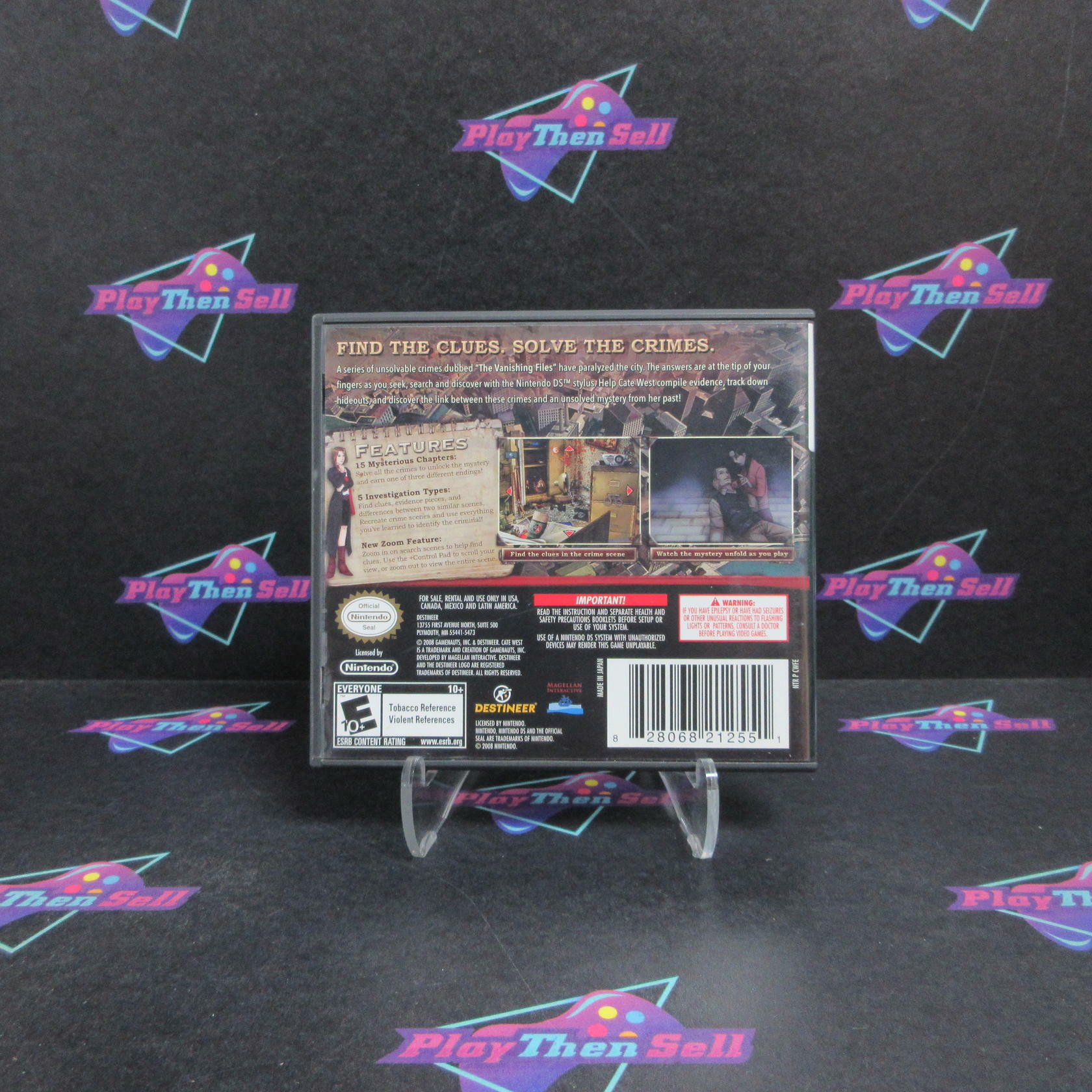 Cate West The Vanishing Files Nintendo DS Complete - Refurbished