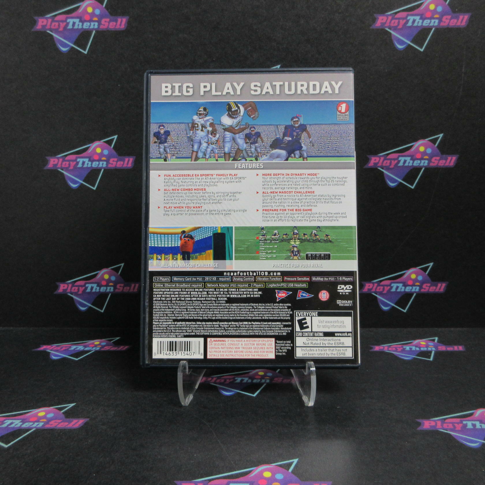 NCAA Football 09 PS2 PlayStation 2 Complete - Refurbished