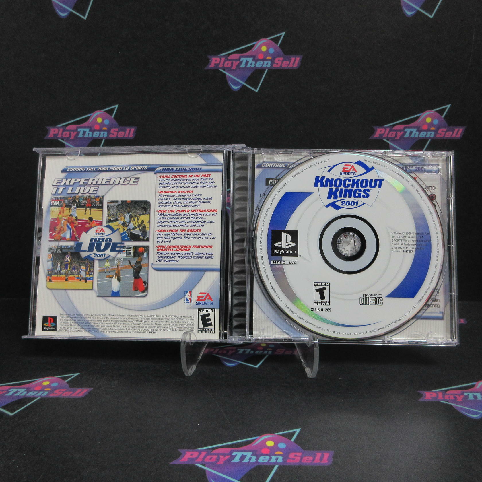 Knockout Kings 2001 PS1 PlayStation 1 + Reg Card Complete - Refurbished