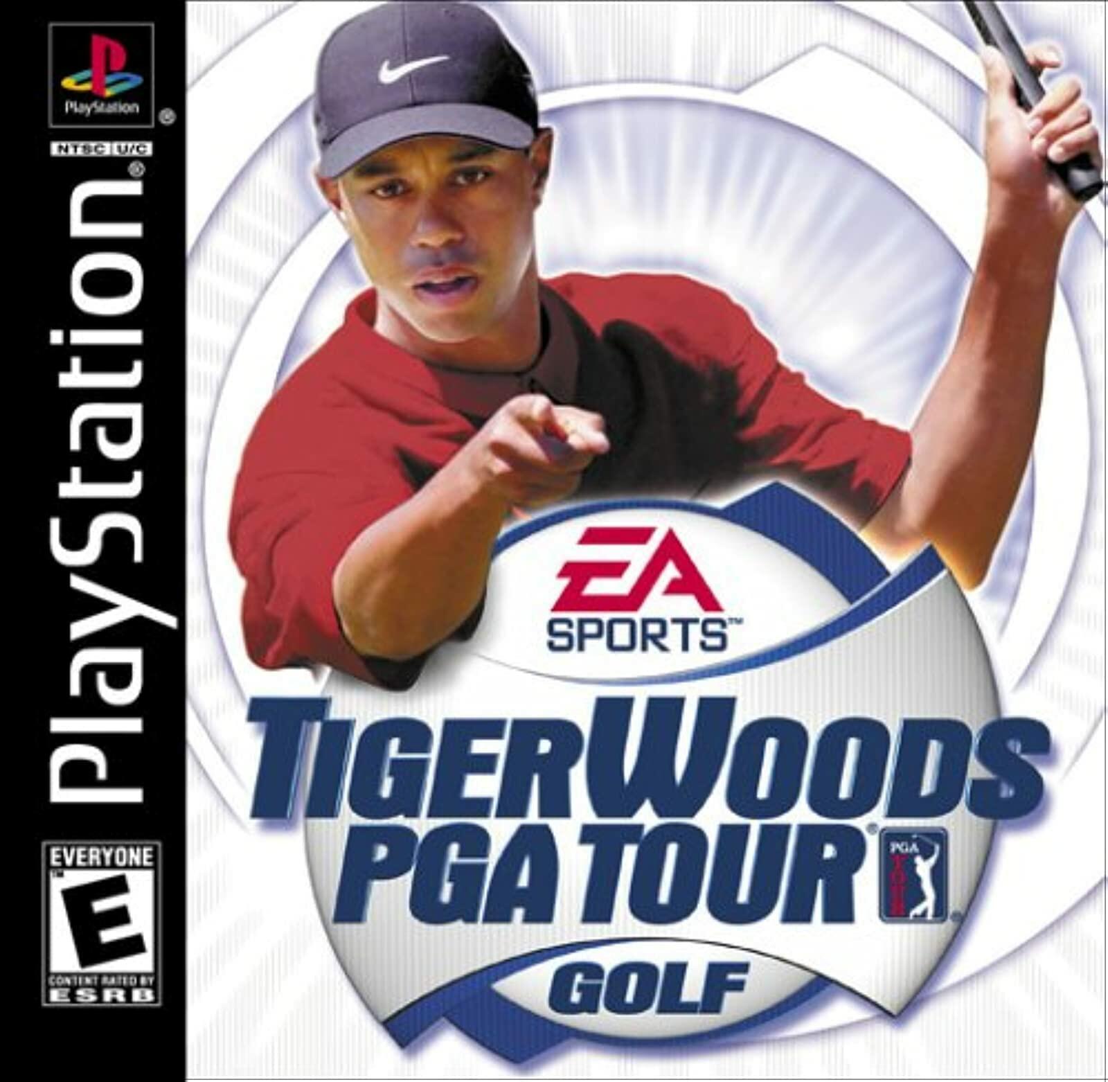 Tiger Woods PGA Tour Golf PS1 PlayStation 1 + Reg Card Complete - Refurbished