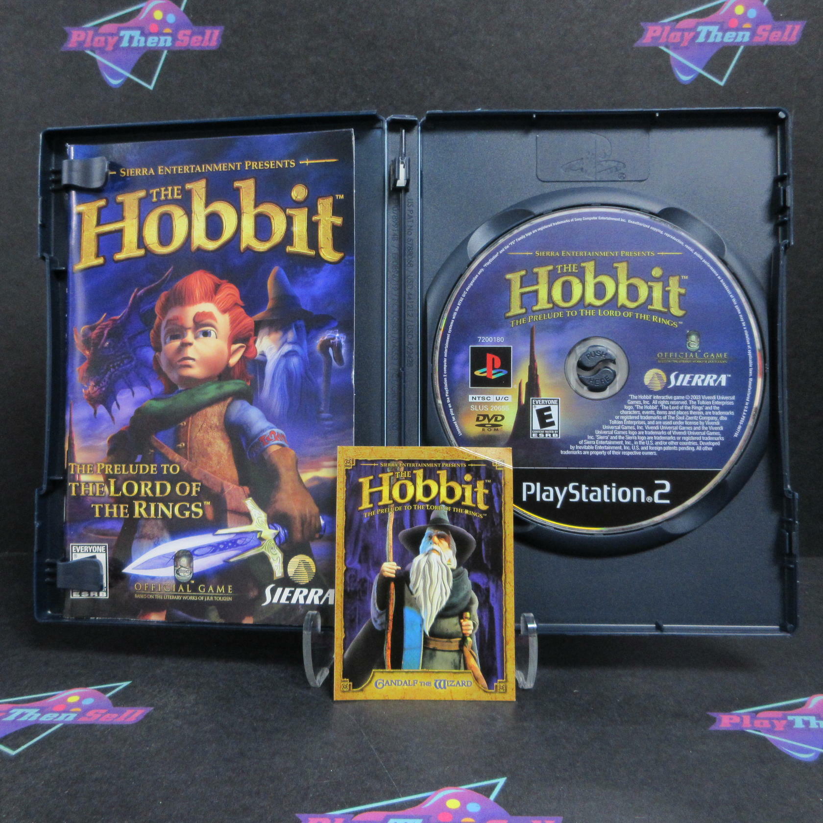 The Hobbit PS2 PlayStation 2 +Reg Card / Gandalf Promo Card Complete - Refurbished