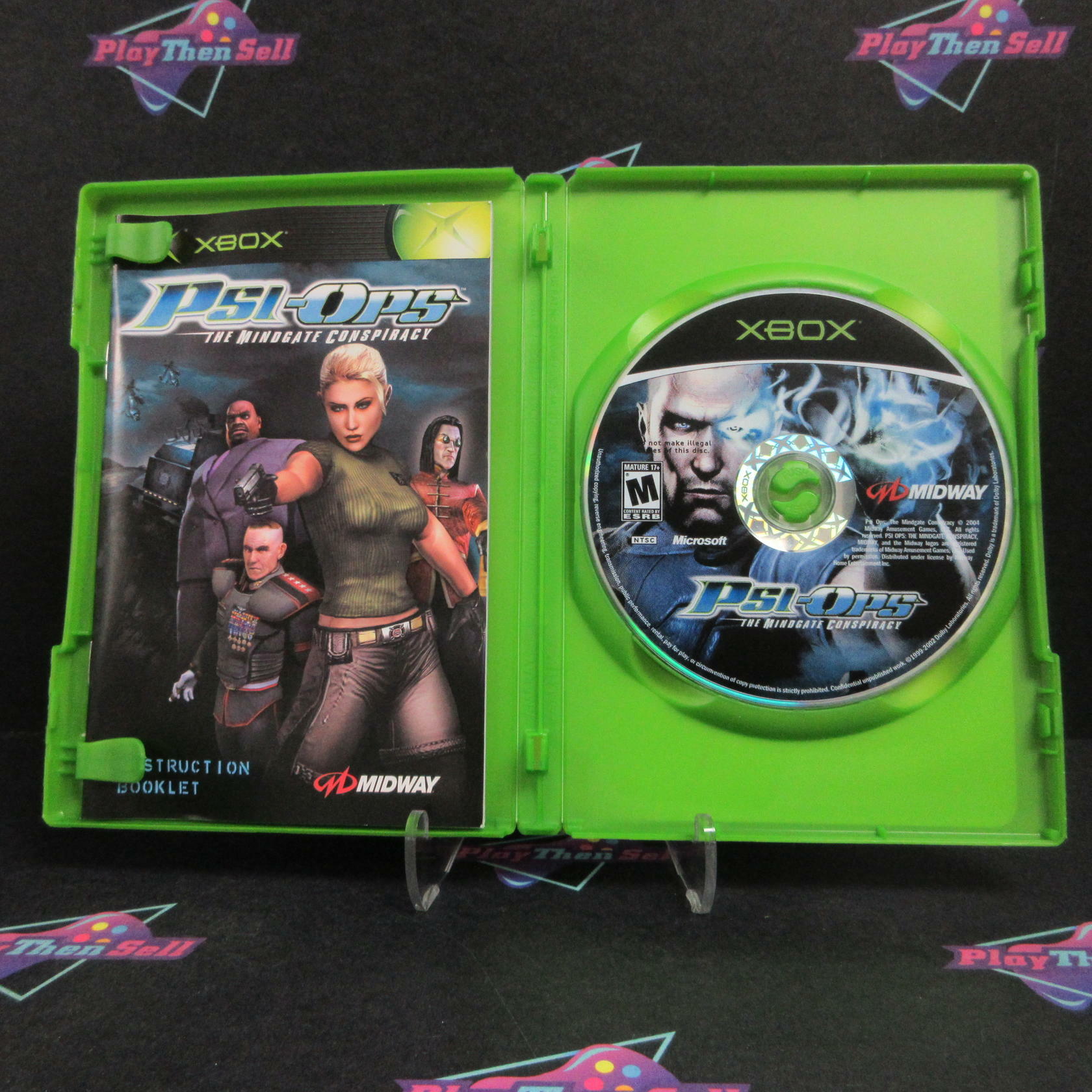 Psi-Ops The Mindgate Conspiracy Xbox + Reg Card Complete - Refurbished