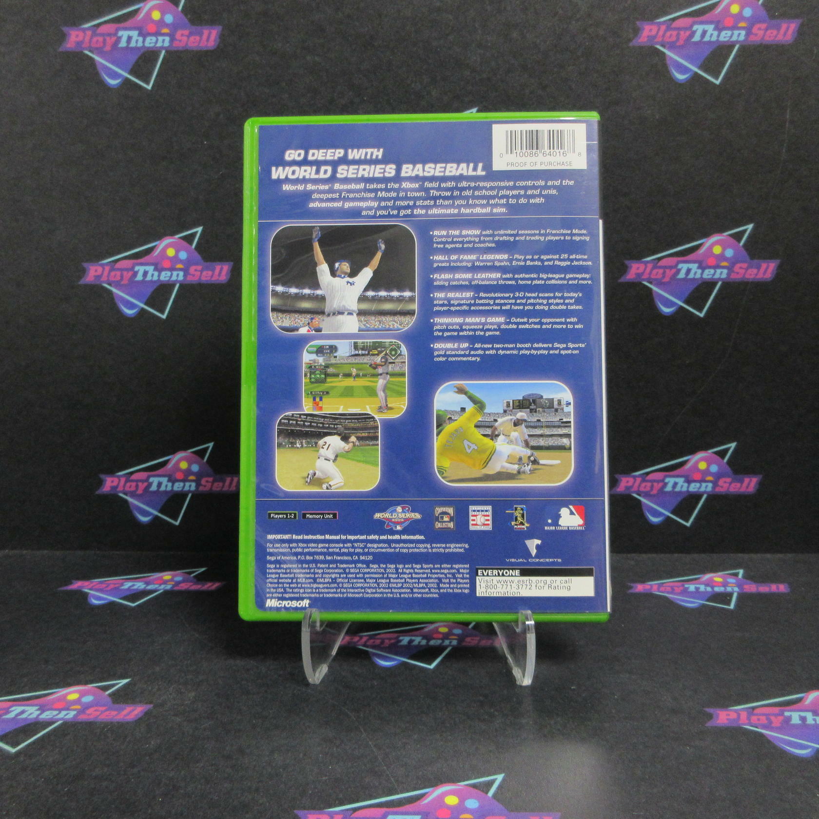 World Series Baseball Xbox + Reg Card Complete - Refurbished