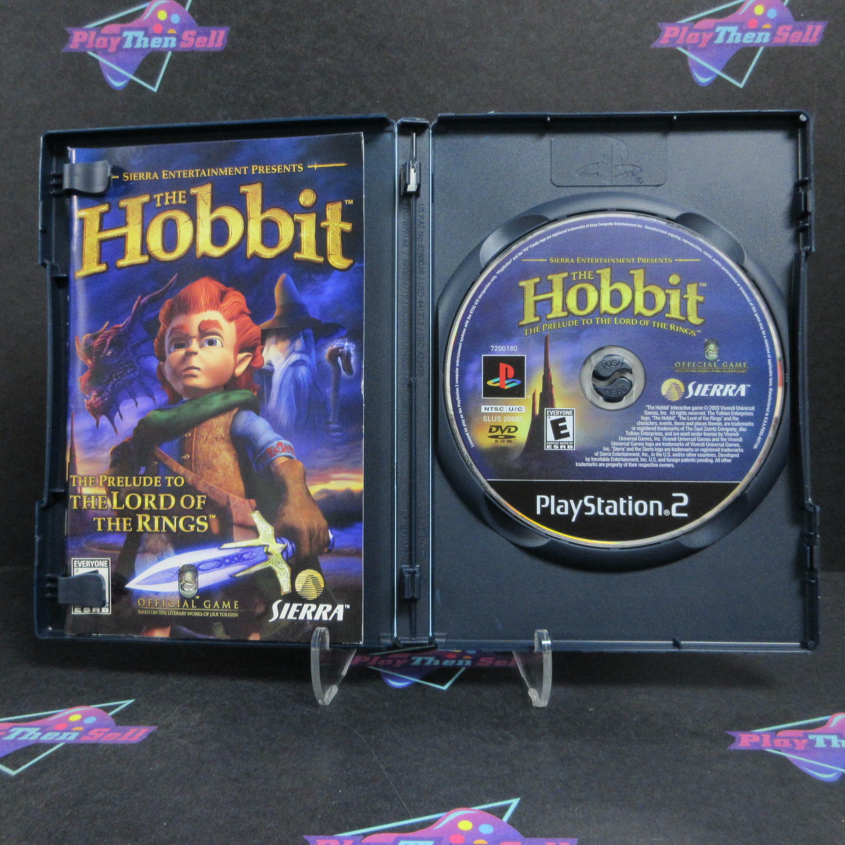 The Hobbit PS2 PlayStation 2 +Reg Card / Gandalf Promo Card Complete - Refurbished