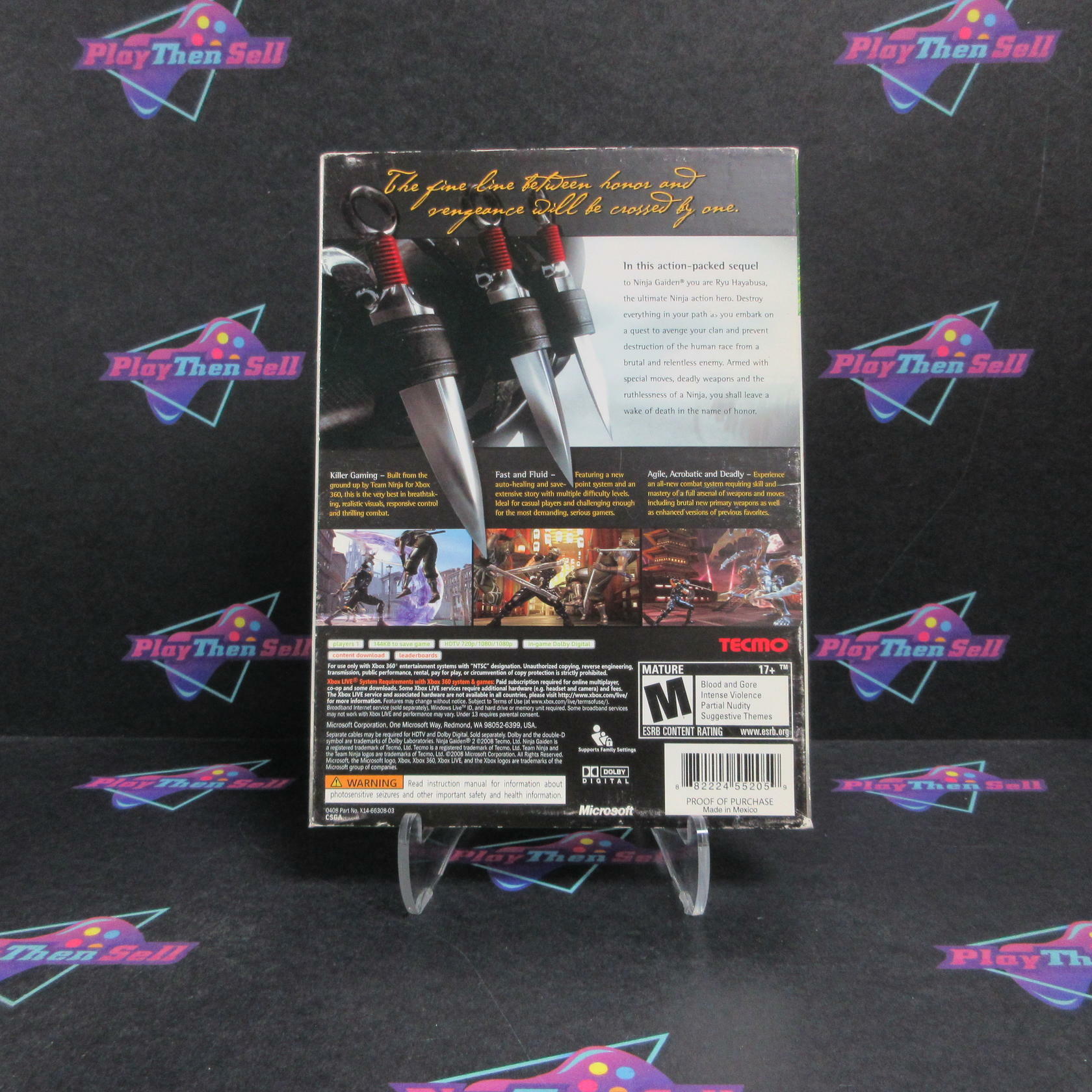 Ninja Gaiden II Xbox 360 + Sleeve Complete - Excellent