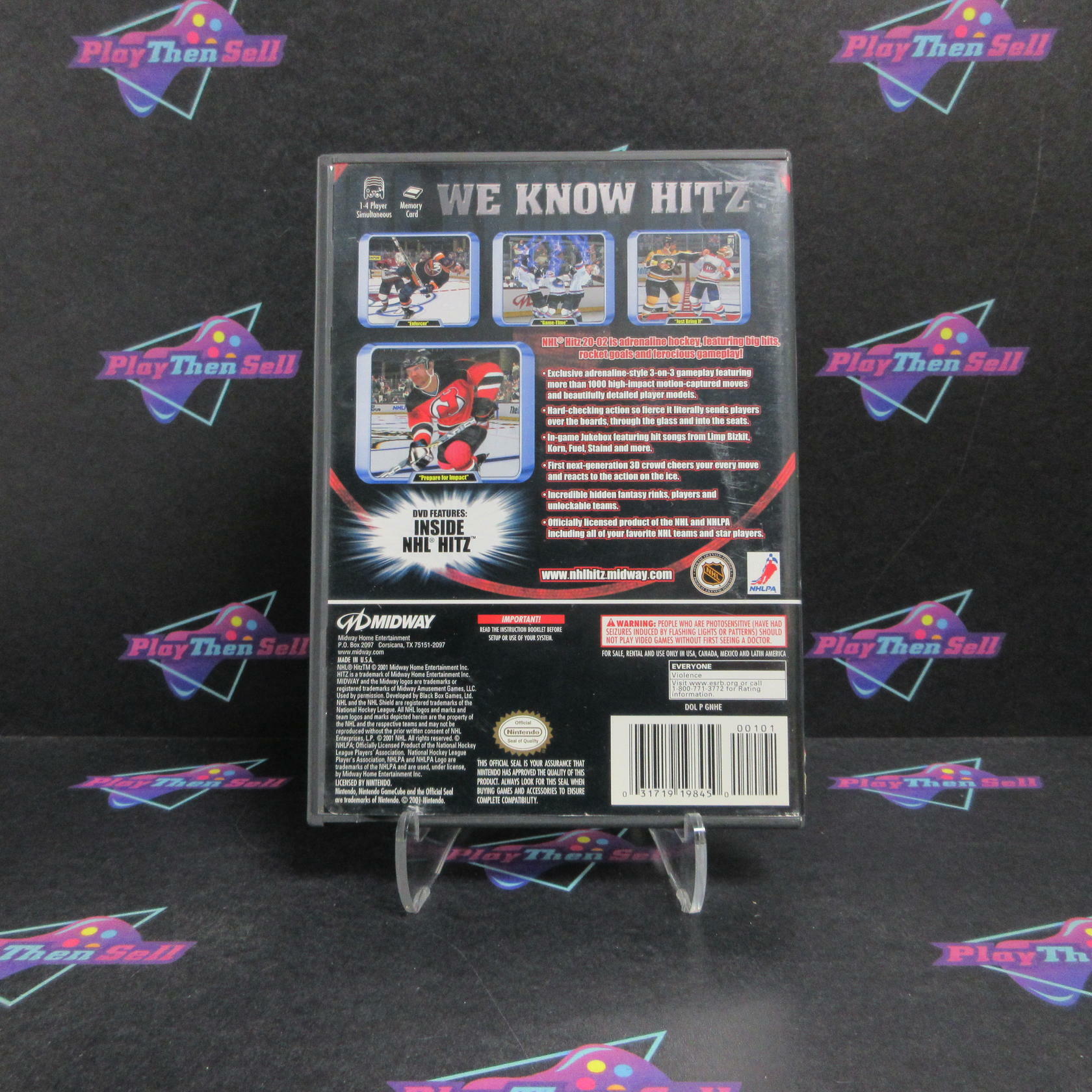 NHL Hitz 2002 Nintendo Gamecube + Reg Card Complete - Very Good