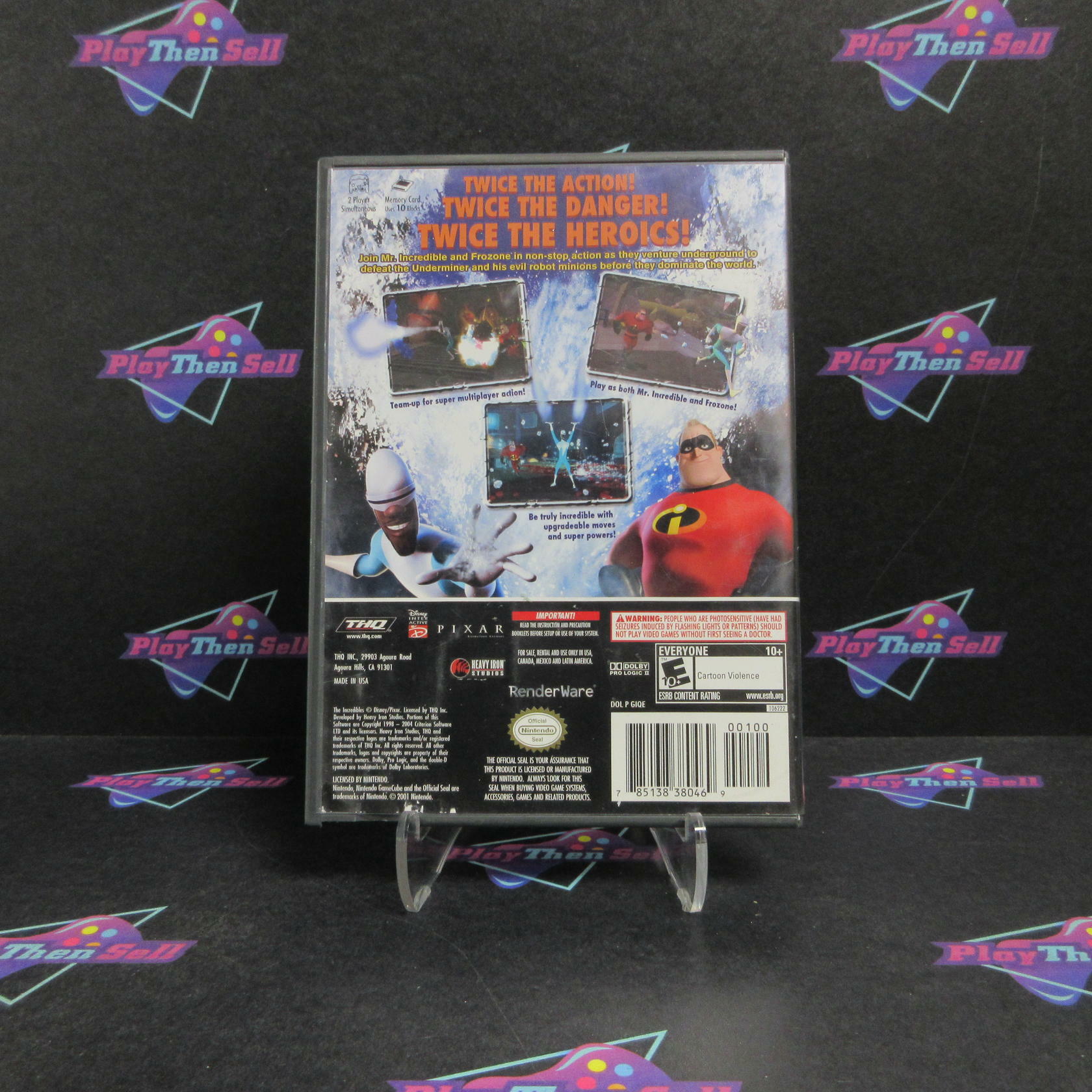 Incredibles 2 Rise of the Underminer Nintendo GameCube Complete - Very Good