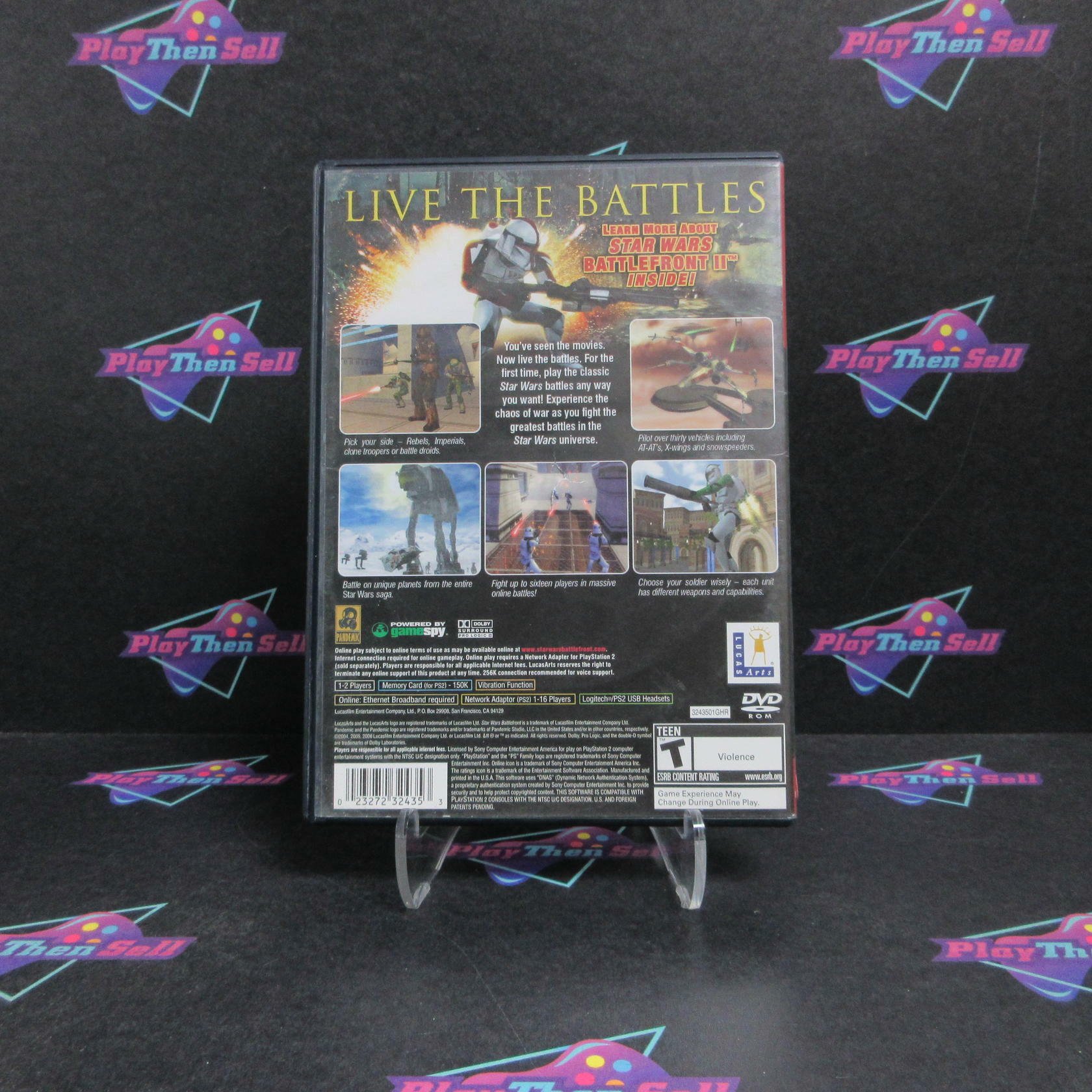 Star Wars Battlefront PS2 PlayStation 2 GH Complete - Very Good