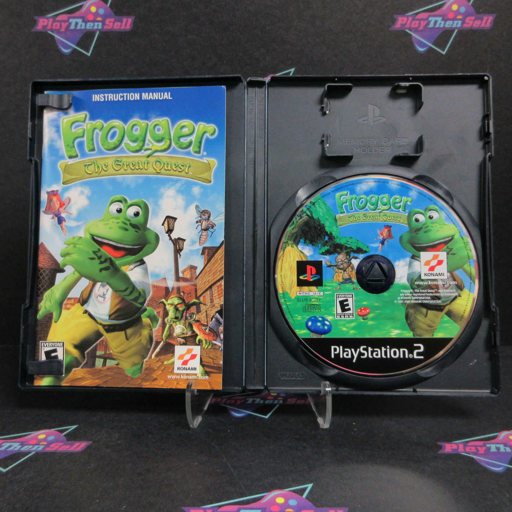 Frogger The Great Quest PS2 PlayStation 2 + Reg Card Complete - Very Good