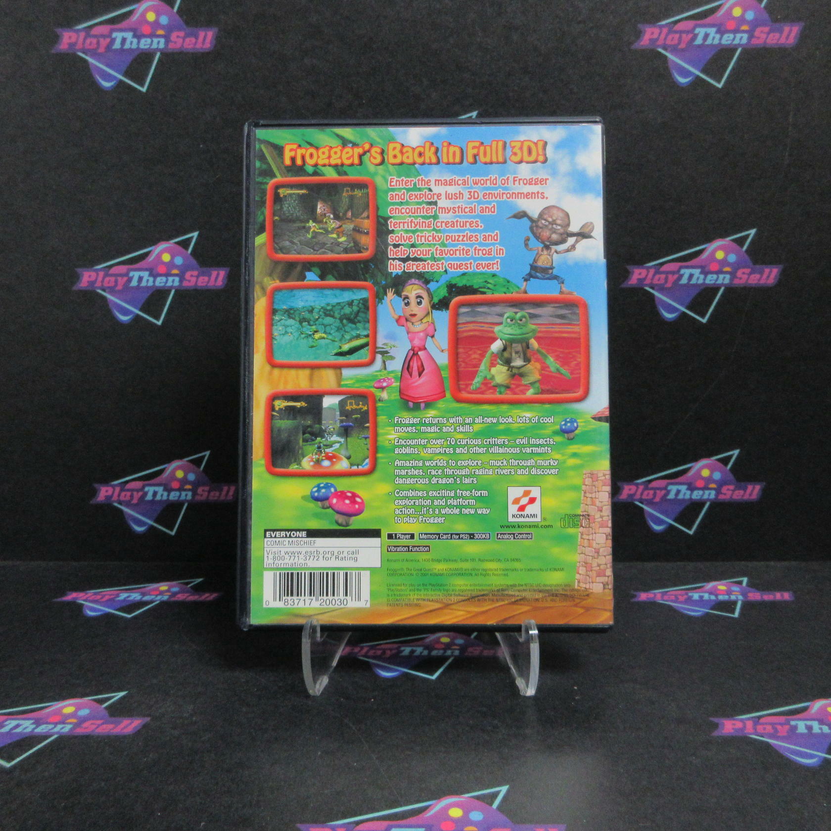 Frogger The Great Quest PS2 PlayStation 2 + Reg Card Complete - Very Good