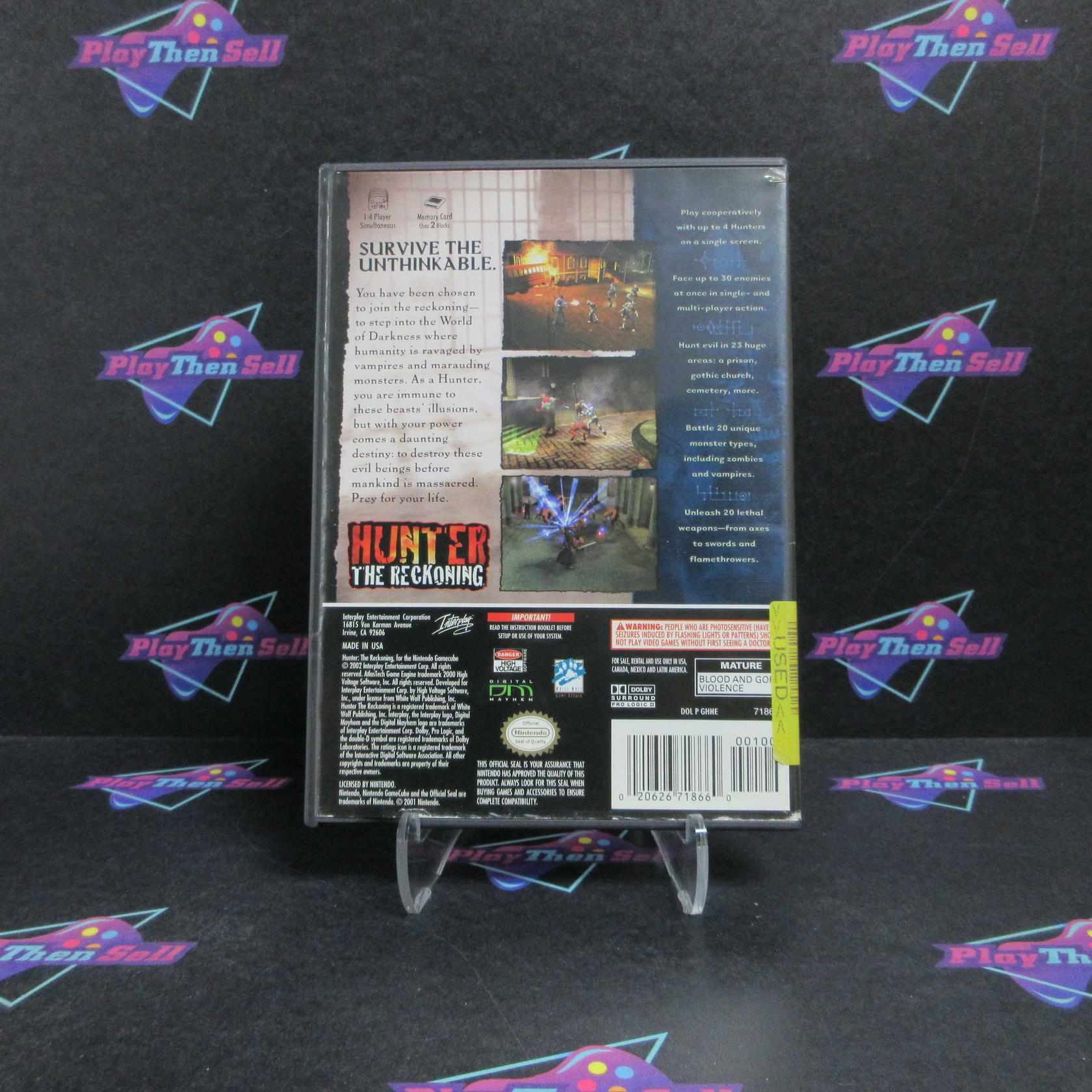 Hunter The Reckoning Nintendo GameCube Complete - Very Good