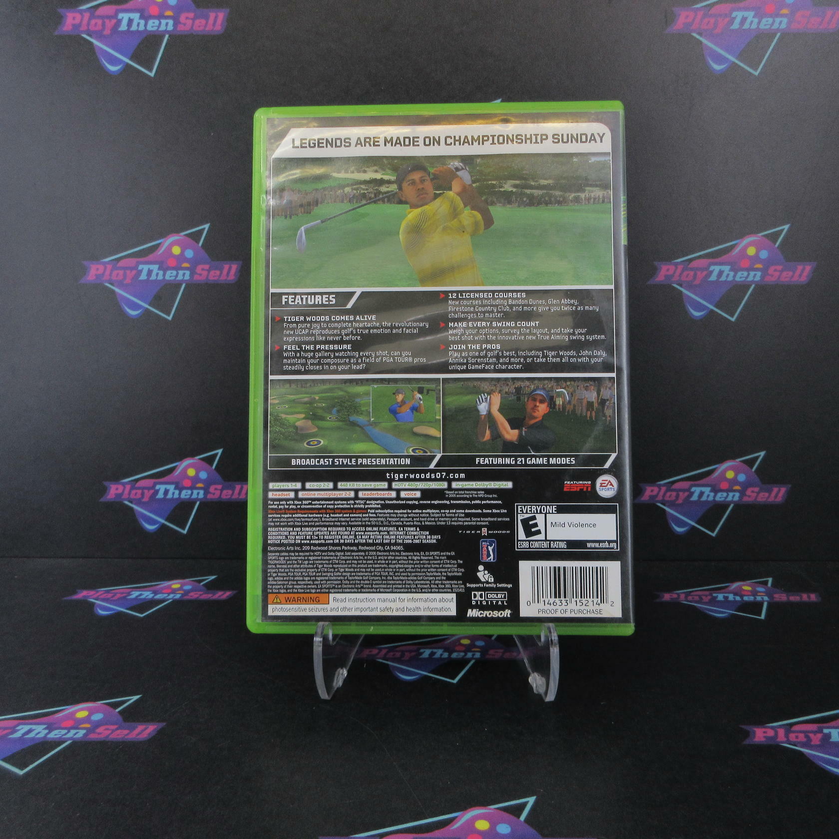 Tiger Woods PGA Tour 07 Xbox 360 Complete - Very Good