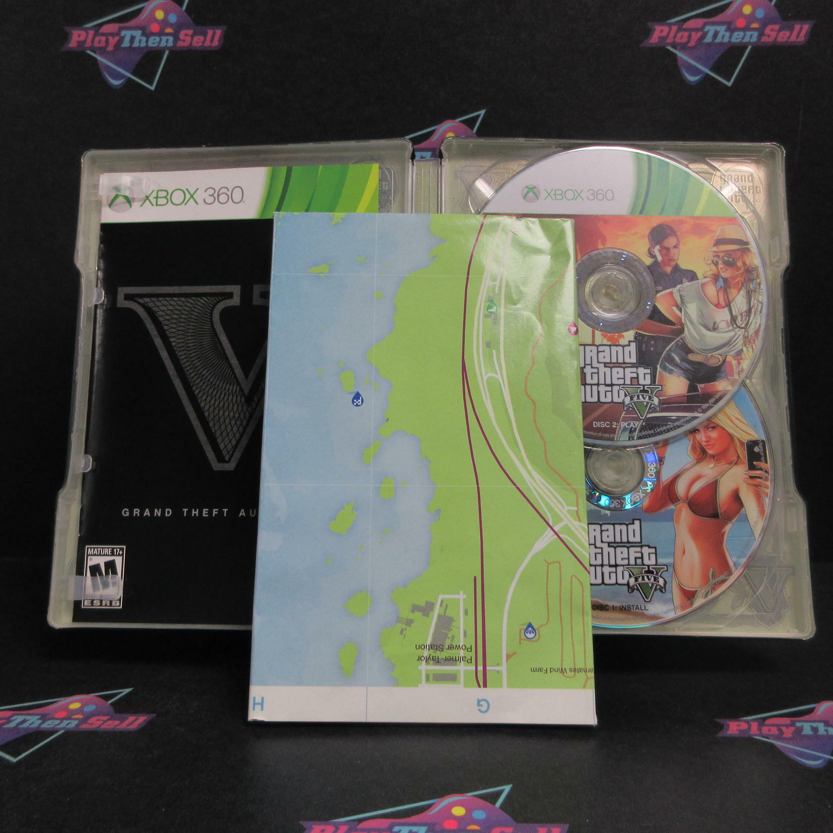Grand Theft Auto V Collector's Edition Xbox 360 + Map Complete - Very Good