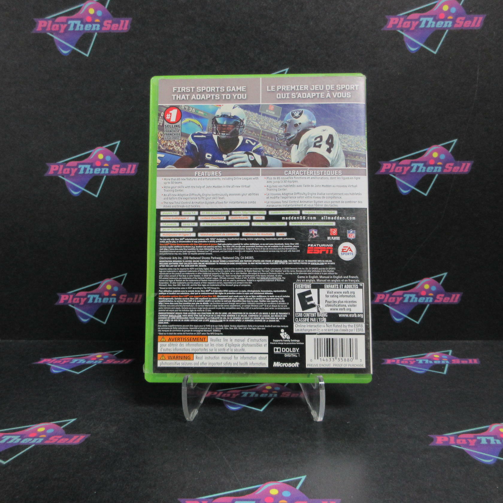 Madden NFL 09 Xbox 360 Complete - Very Good