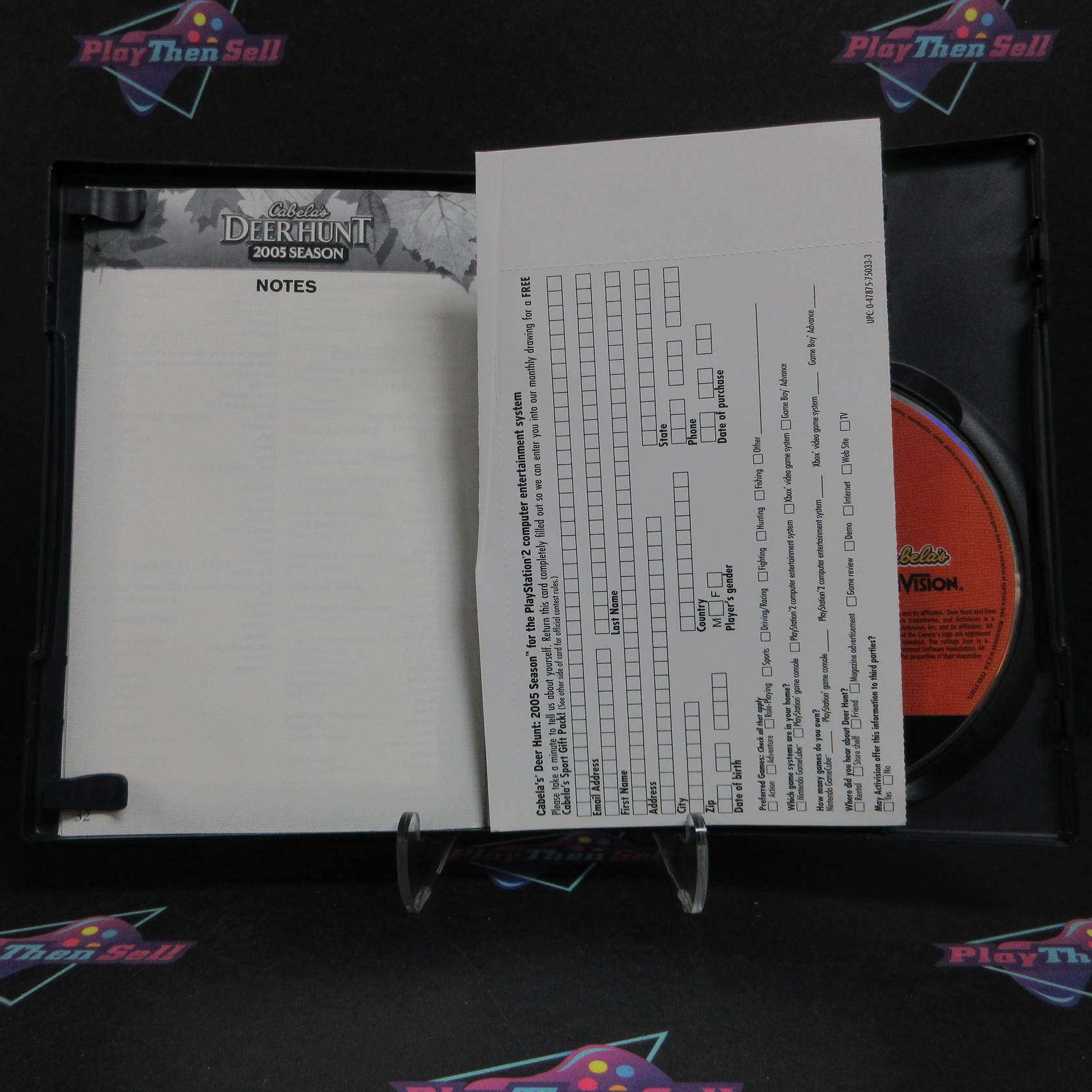 Cabela's Deer Hunt 2005 PS2 PlayStation 2 + Reg Card Complete - Very Good