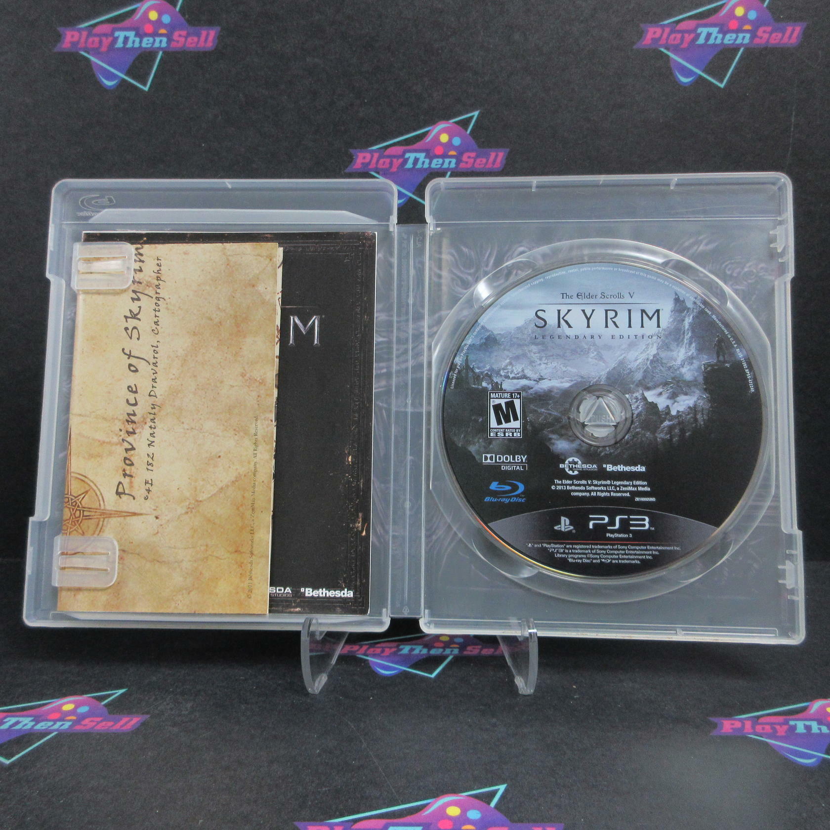 Elder Scrolls V Skyrim Legendary Edition PS3 + Map Complete - Very Good
