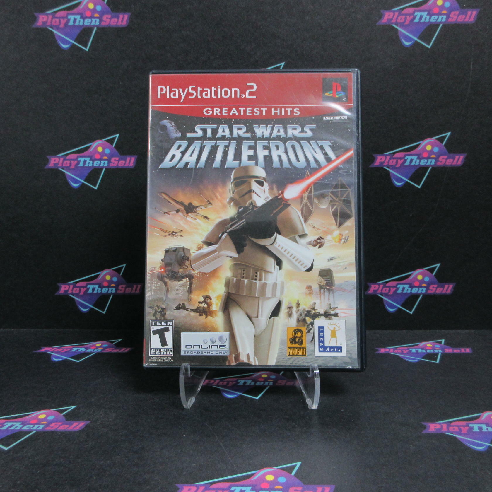 Star Wars Battlefront PS2 PlayStation 2 GH Complete - Very Good
